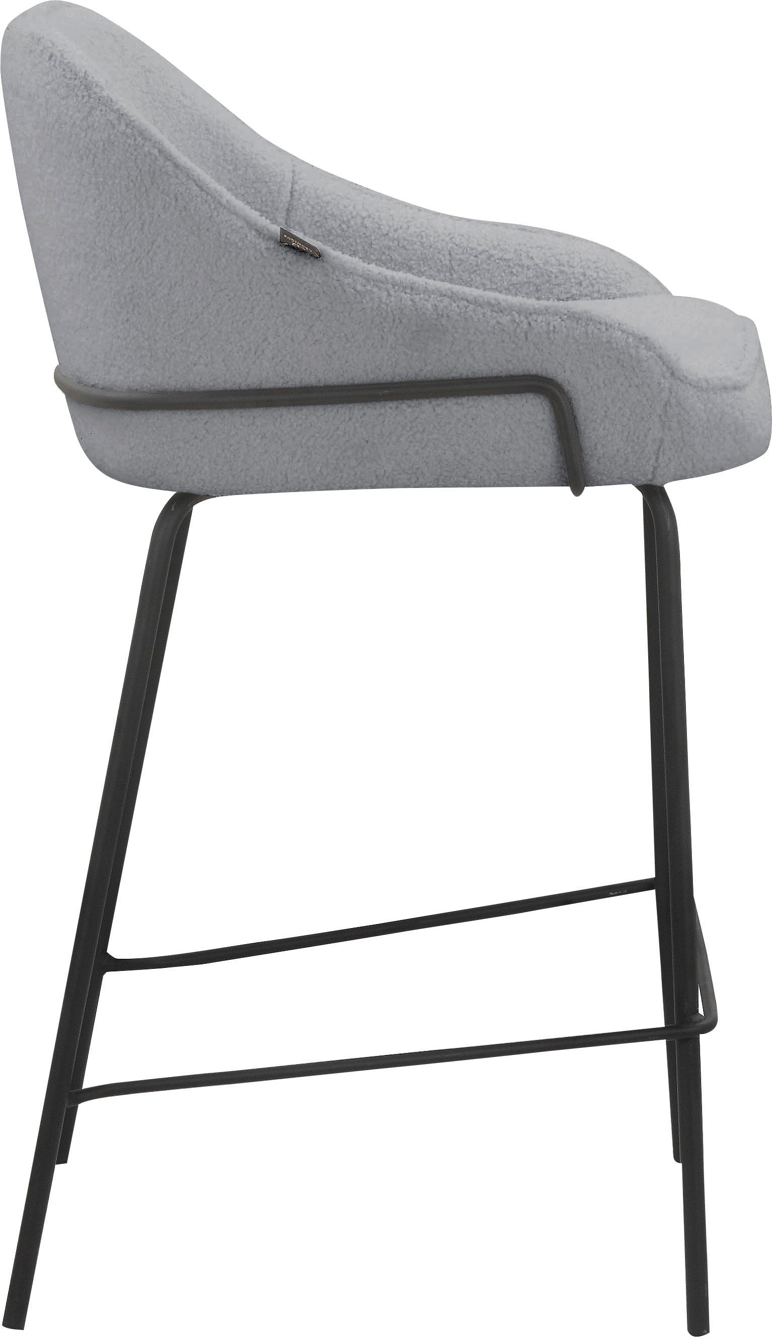 Leonique 4-Fußstuhl »Puant«, 2 St., Struktur, mit Stoff aus Polyester/recyceltem Polyester, Sitzhöhe 65 cm