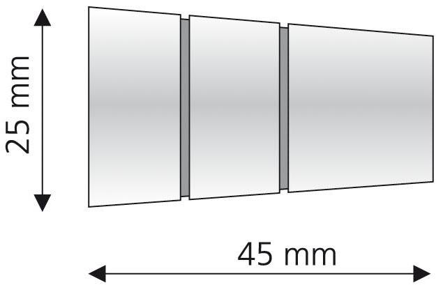 Liedeco Gardinenstangen-Endstück »Concav mit Rille« für Gardinenstangen Ø 16 mm