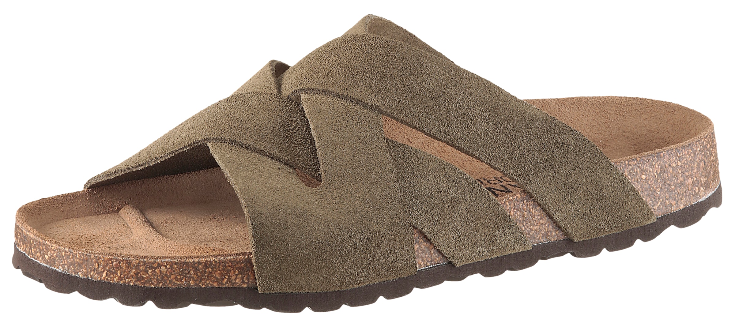 Man's World Pantolette  Schlappen, Sommerschuh, Hausschuh mit vorgeformtem Fußbett