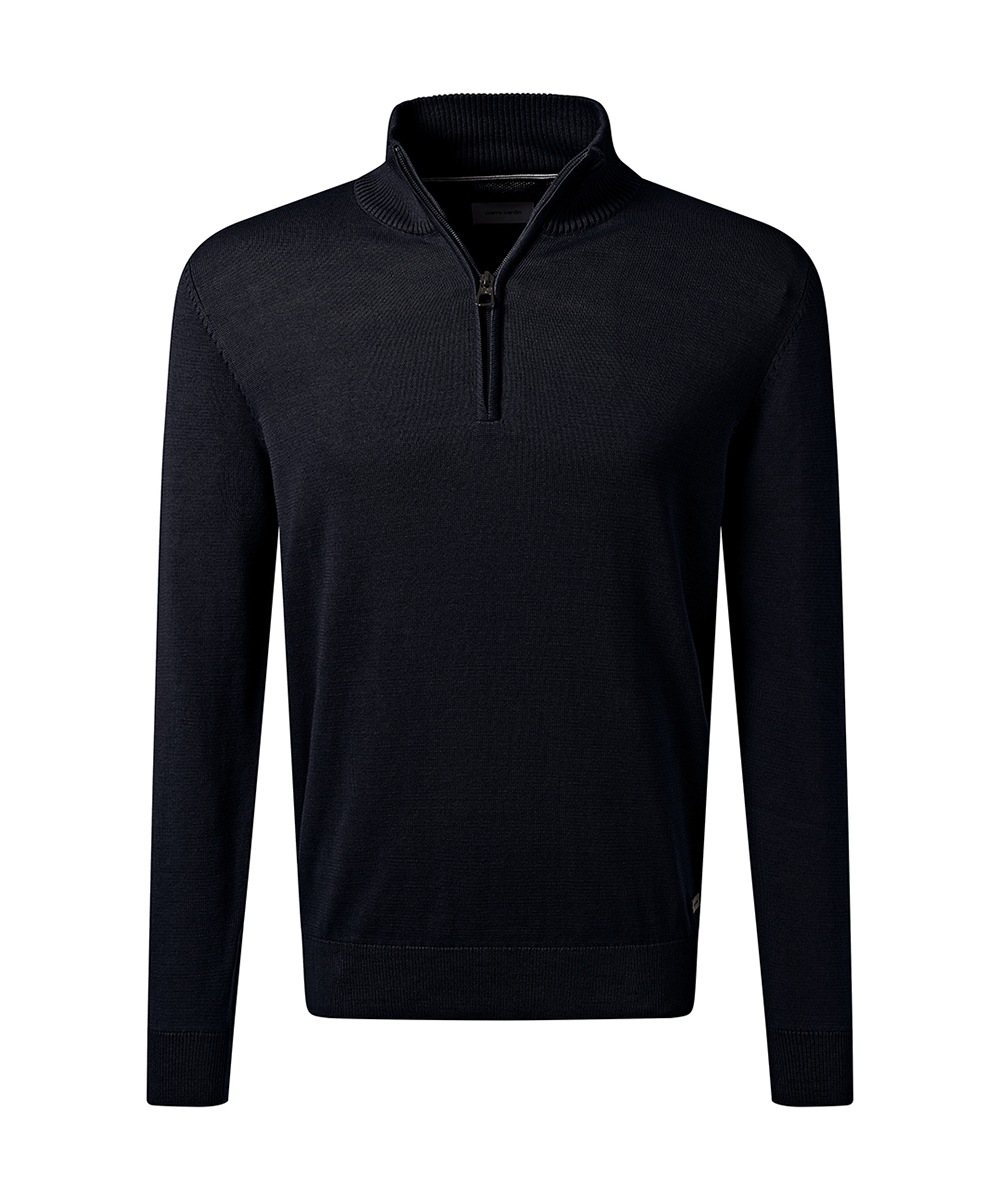 Pierre Cardin Strickpullover, mit Troyer Kragen
