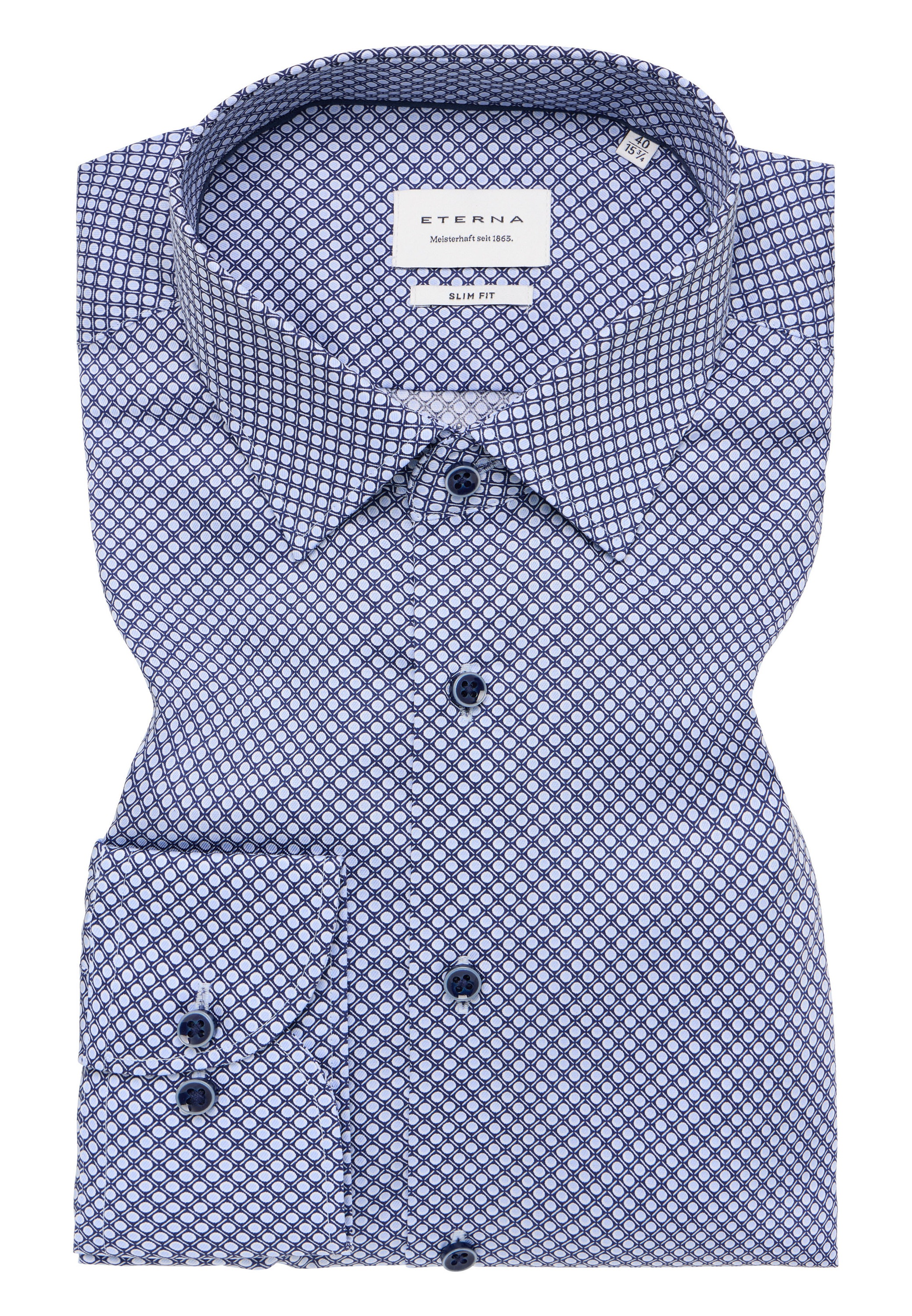 Eterna Langarmhemd »SLIM FIT«, NON IRON (bügelfrei)