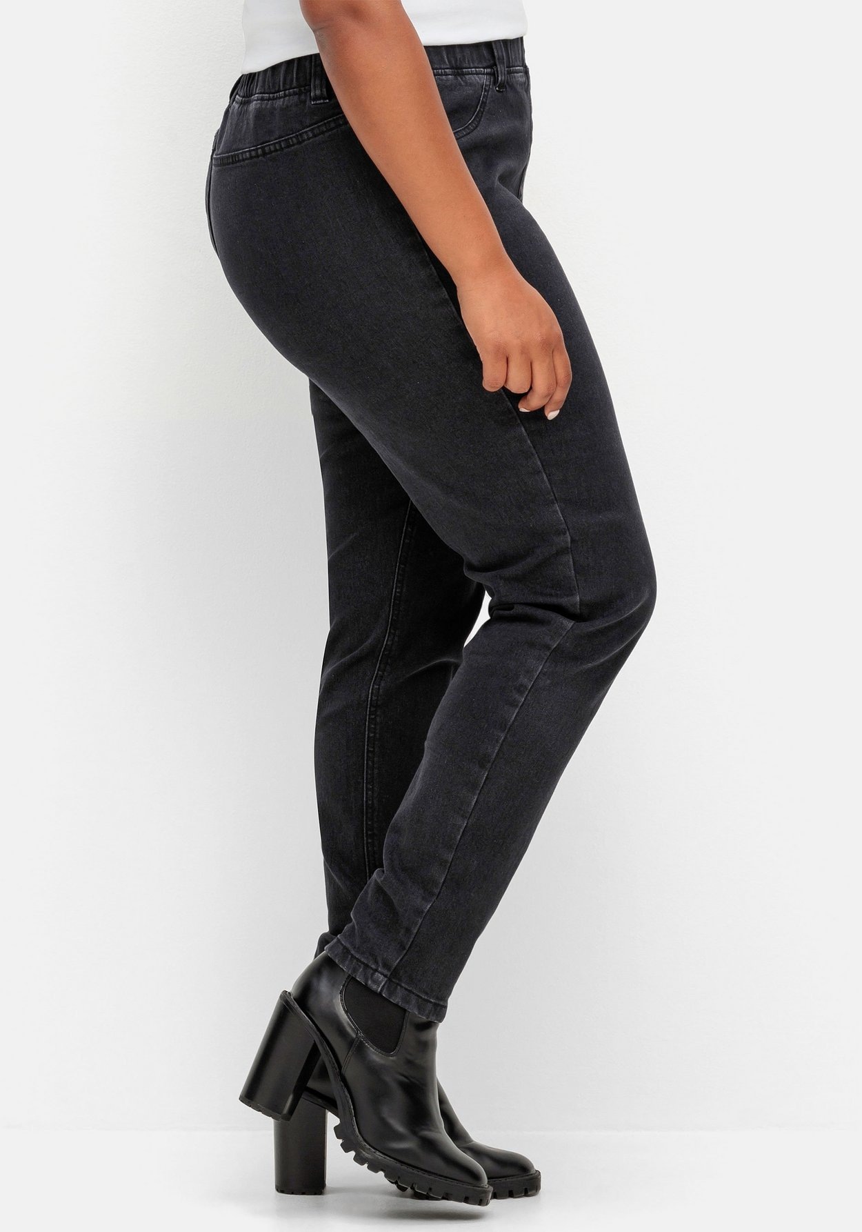 Sheego Stretch-Jeans »Skinny Thermojeans mit Schlupfbund, innen angeraut«