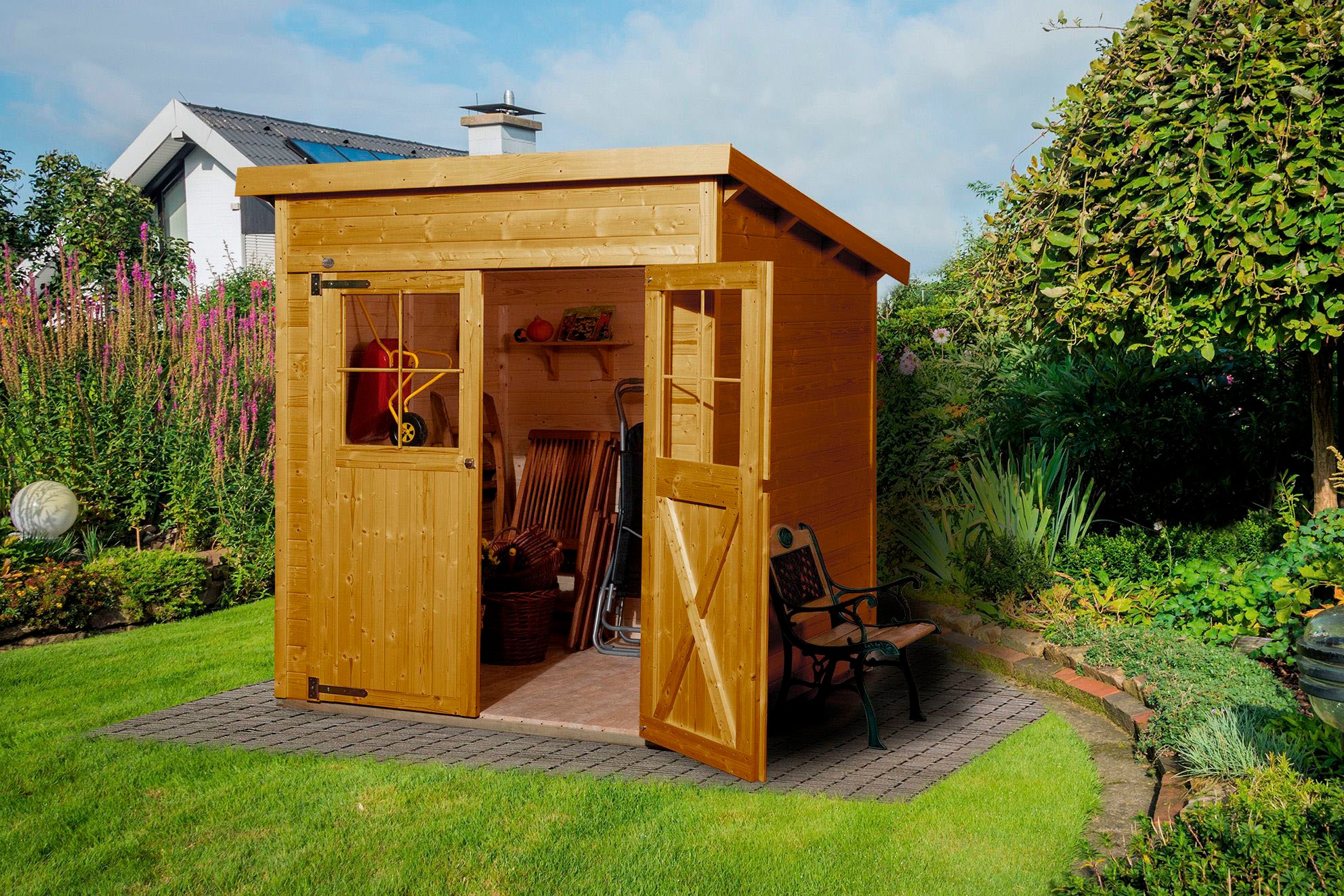 weka Gartenhaus »325 Gr.1, lasiert, 19 mm«