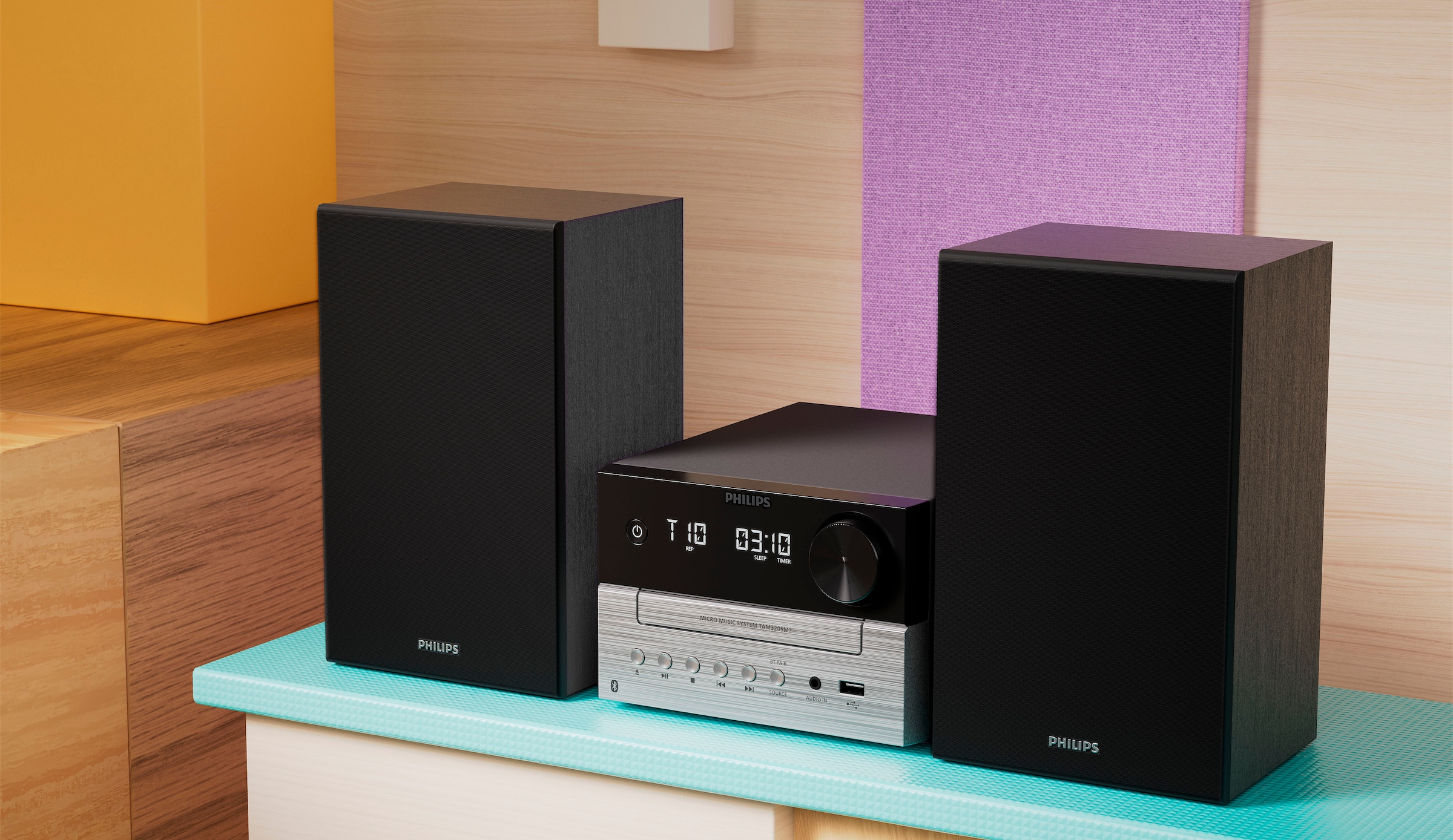 Philips Stereoanlage »TAM3205M2/12«, (Bluetooth 20 W)