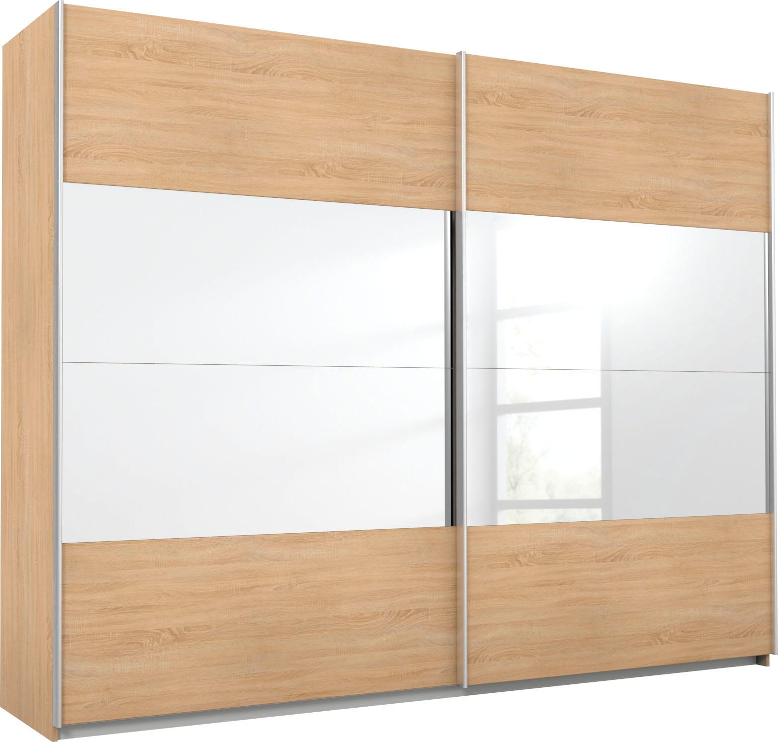 rauch Schwebetürenschrank »Quadra«, mit Spiegelelementen