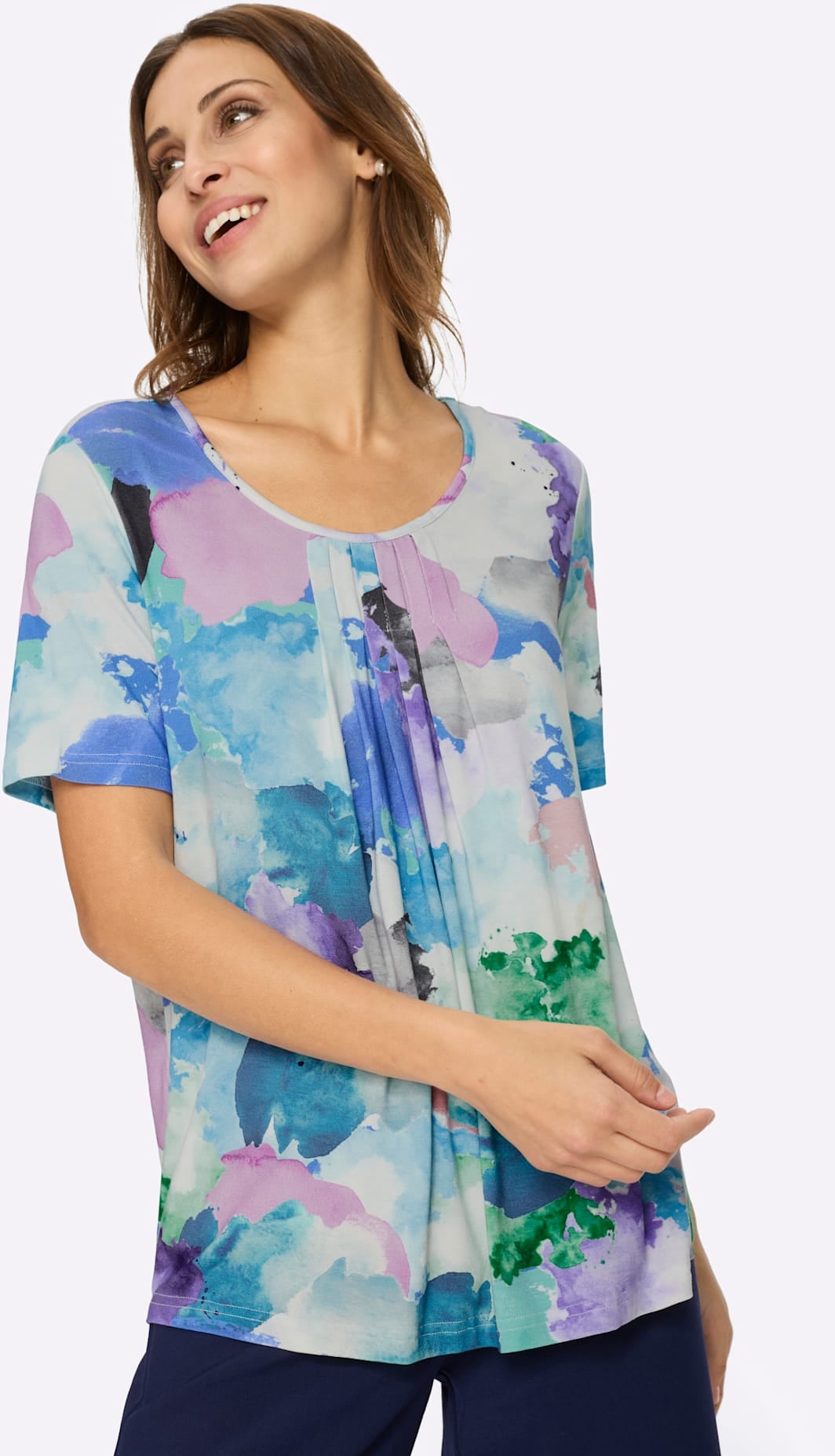 Lady Rundhalsshirt »Rundhals-Shirt« 1 tlg.