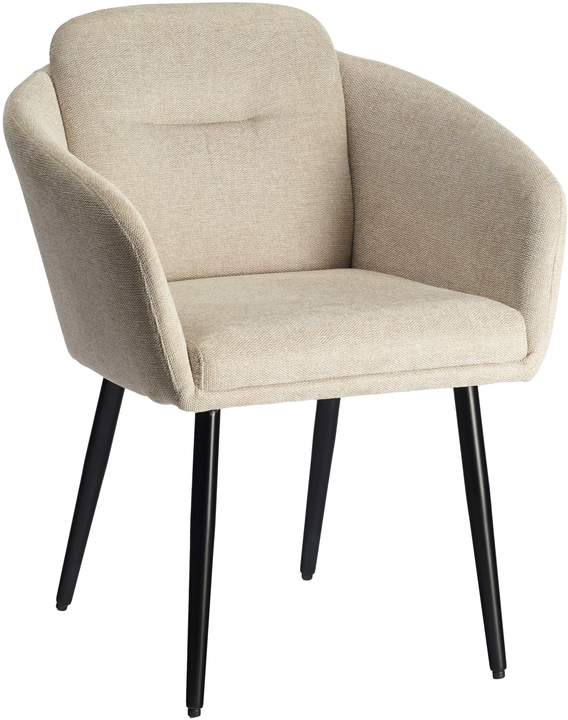 LeGer Home by Lena Gercke Esszimmerstuhl »Fleur, TOPSELLER!, OTTOs Choice« (Set) 2 Stk. Struktur (100% Polyester) Strukturstoff, ergonomisches Design, gesteppte Rückenlehne