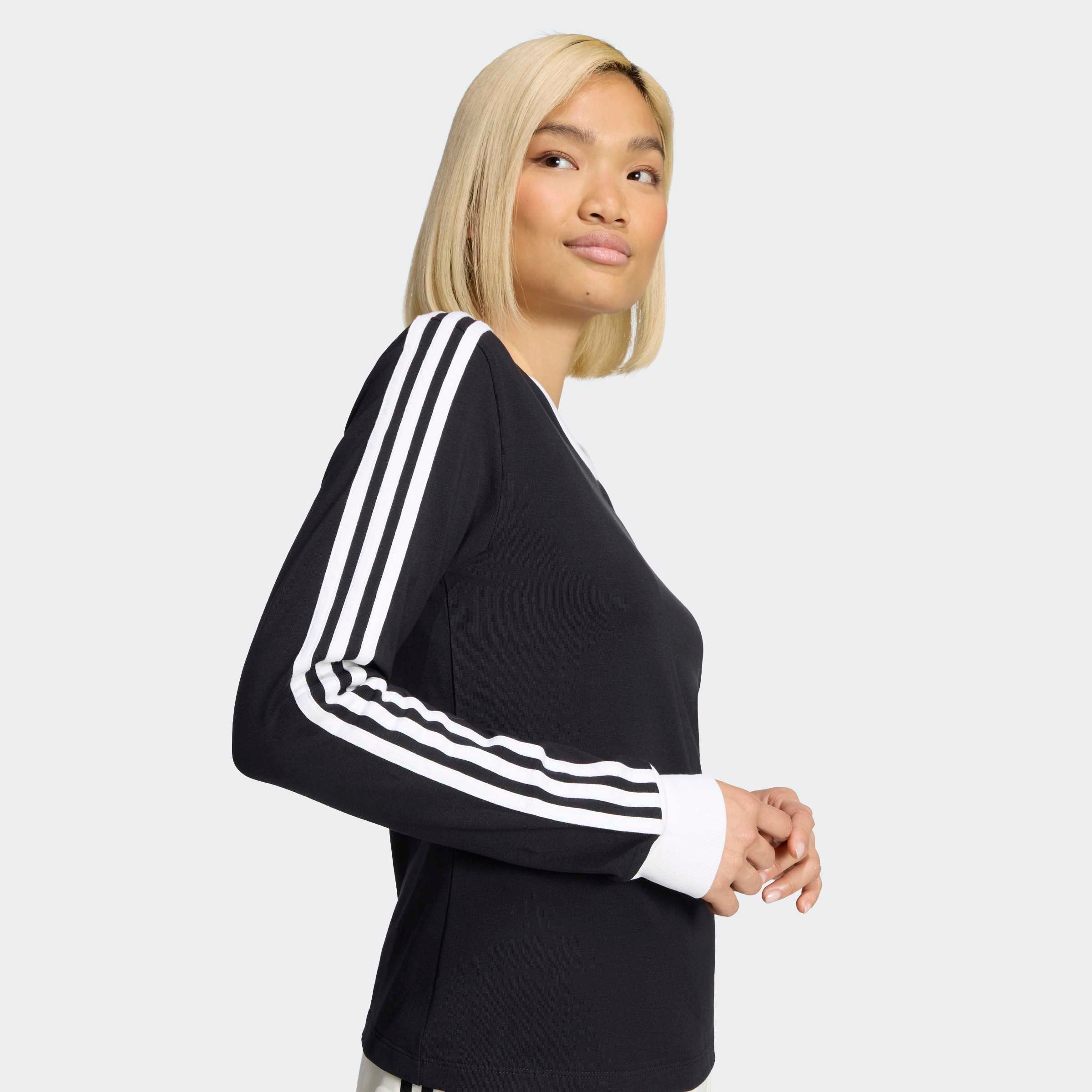 adidas Originals Langarmshirt »3-STREIFEN LANGÄRMLIGES, SCHMAL GESCHNITTEN«