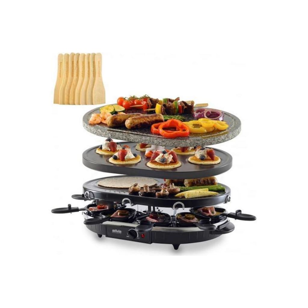 Silva Homeline Raclette »PK-RK 083«, 8 St. Raclettepfännchen, 1200 W