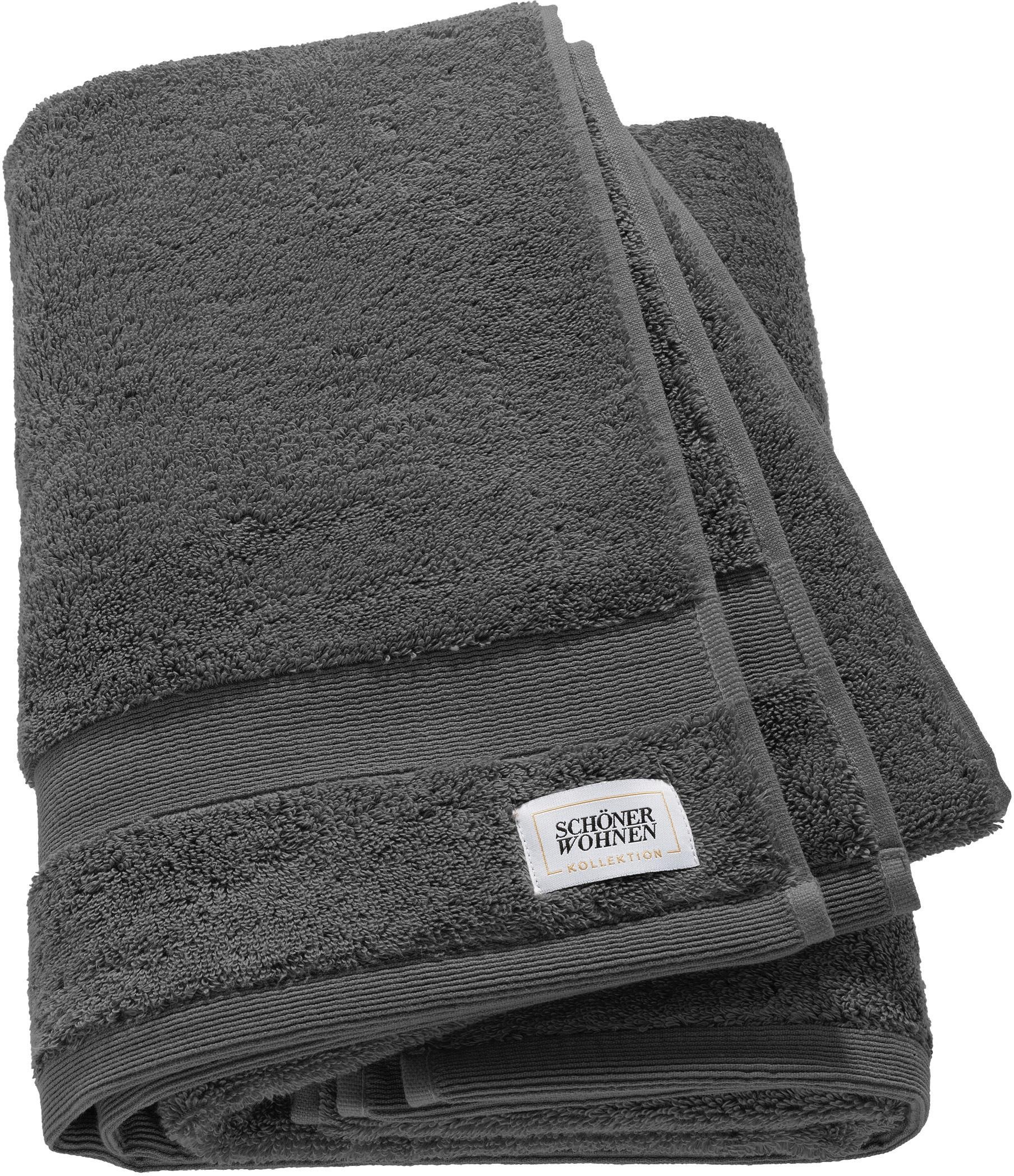 SCHÖNER WOHNEN-Kollektion Badetuch »Cuddly«, (1 St., Duschtuch 70 x 140 cm), in unterschiedlichen Farben