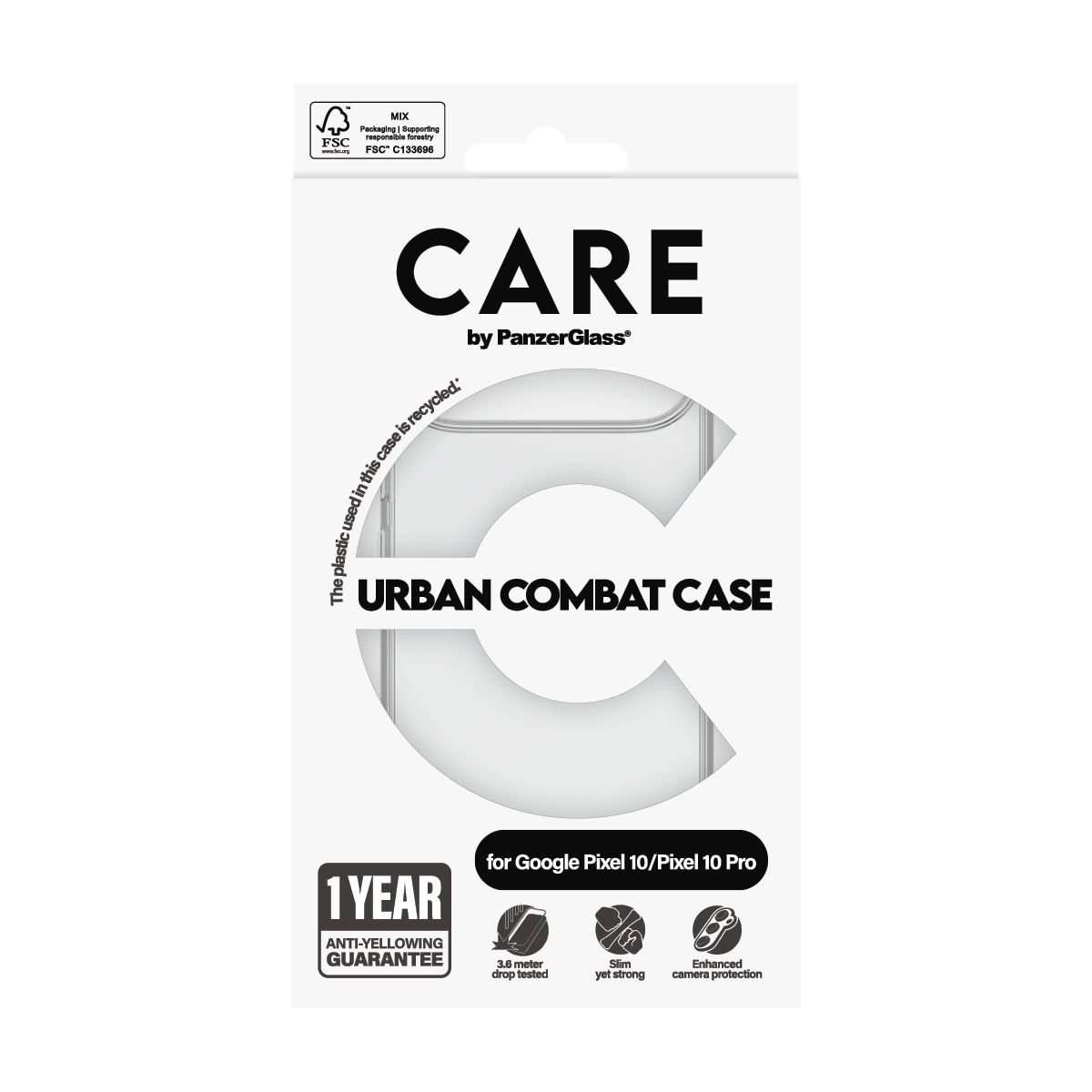 CARE by PanzerGlass Handyhülle »Urban Combat Case für Google Pixel 10/10 Pro« Google Pixel 10 Pro | Smartphones Backcover, Schutzhülle, Handyschutzhülle, Case, Schutzcase, stoßfest
