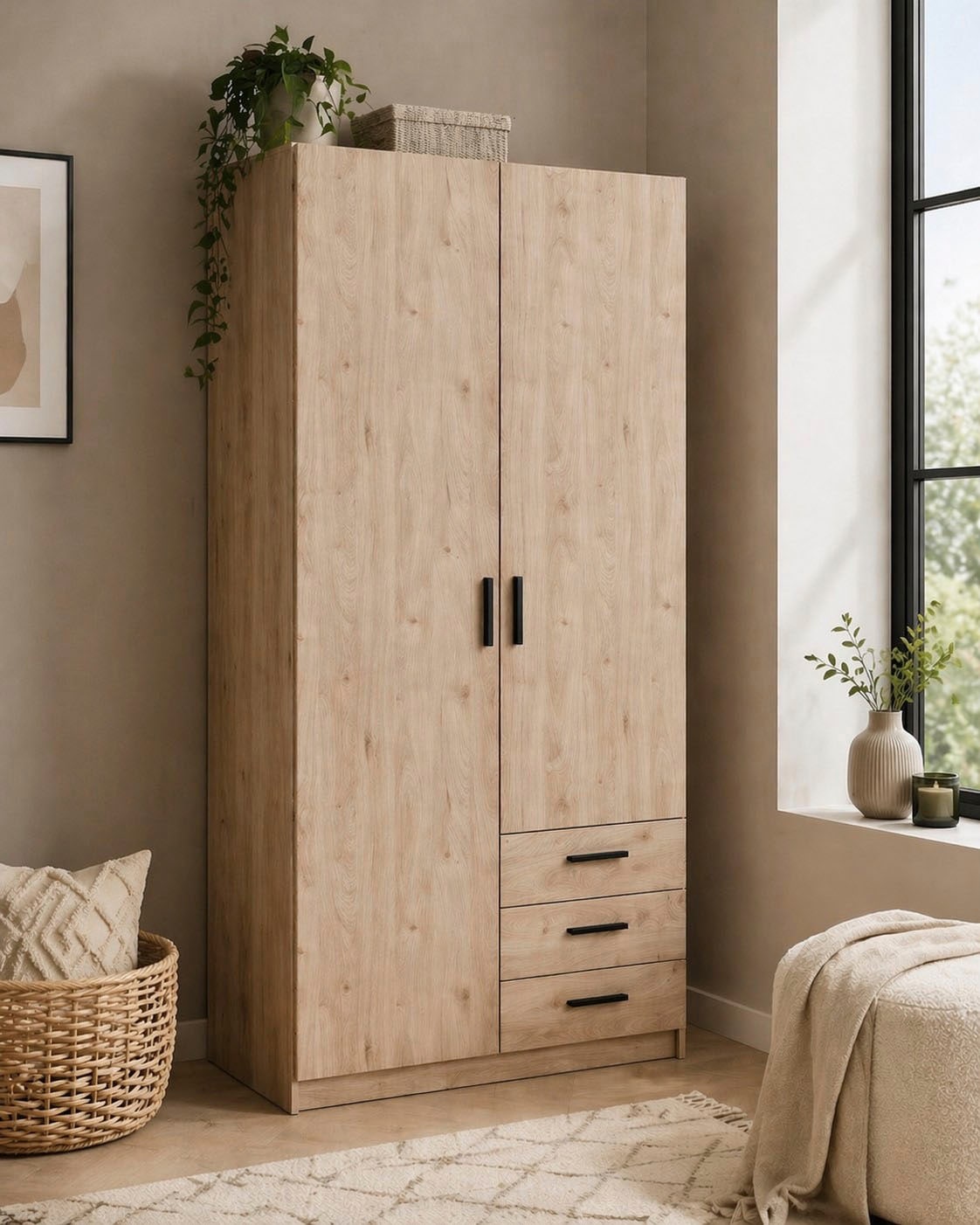 INOSIGN Kleiderschrank »Sprint , viel Stauraum, robuste Qualität, 3 Breiten 98, 147, 195 cm« Mit Einlegeböden & Stange, in mehreren Varianten erhältlich