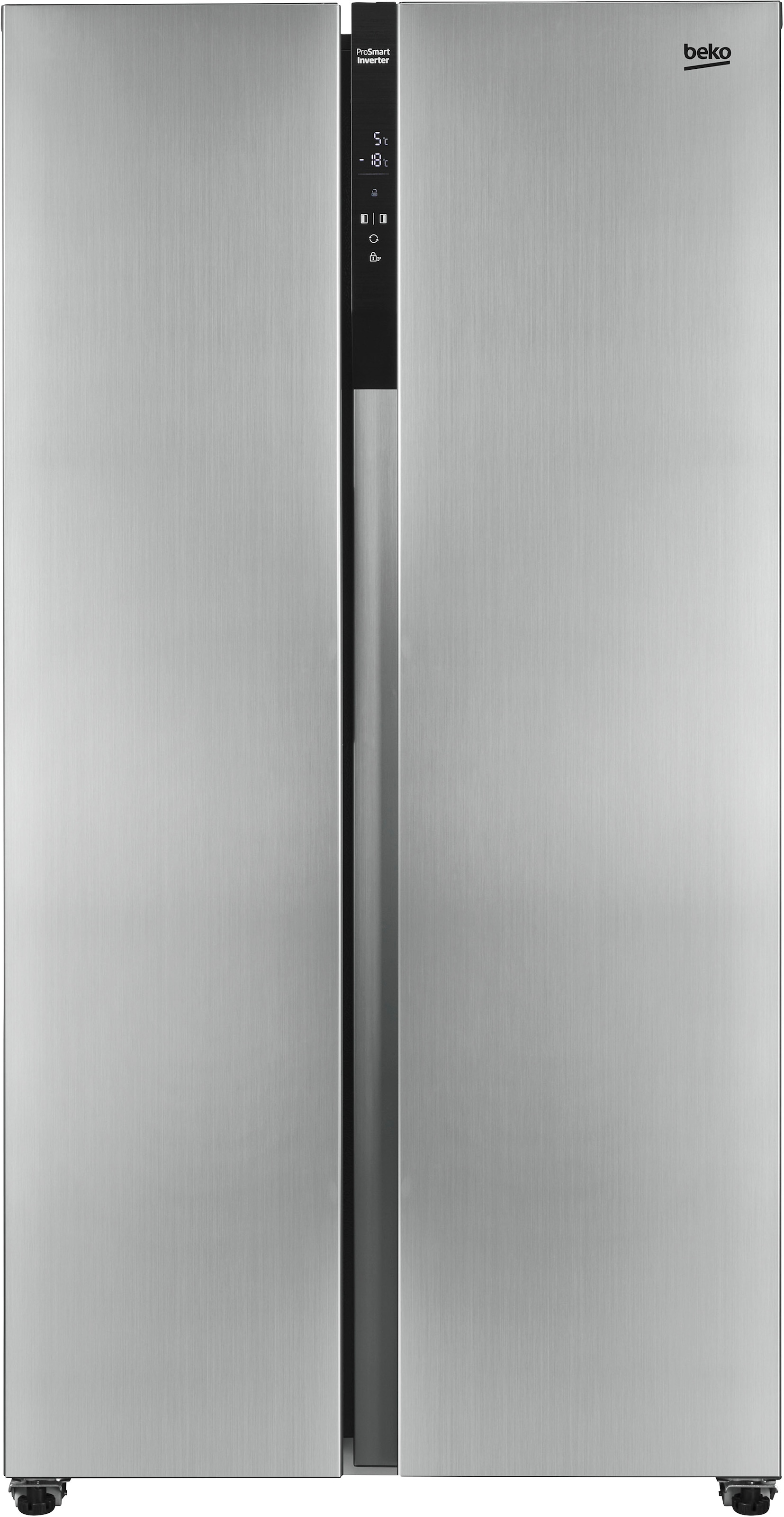 BEKO Side-by-Side »GNO5324XPN« 177 cm hoch 91 cm breit AeroFlow – für deutlich länger frische Lebensmittel