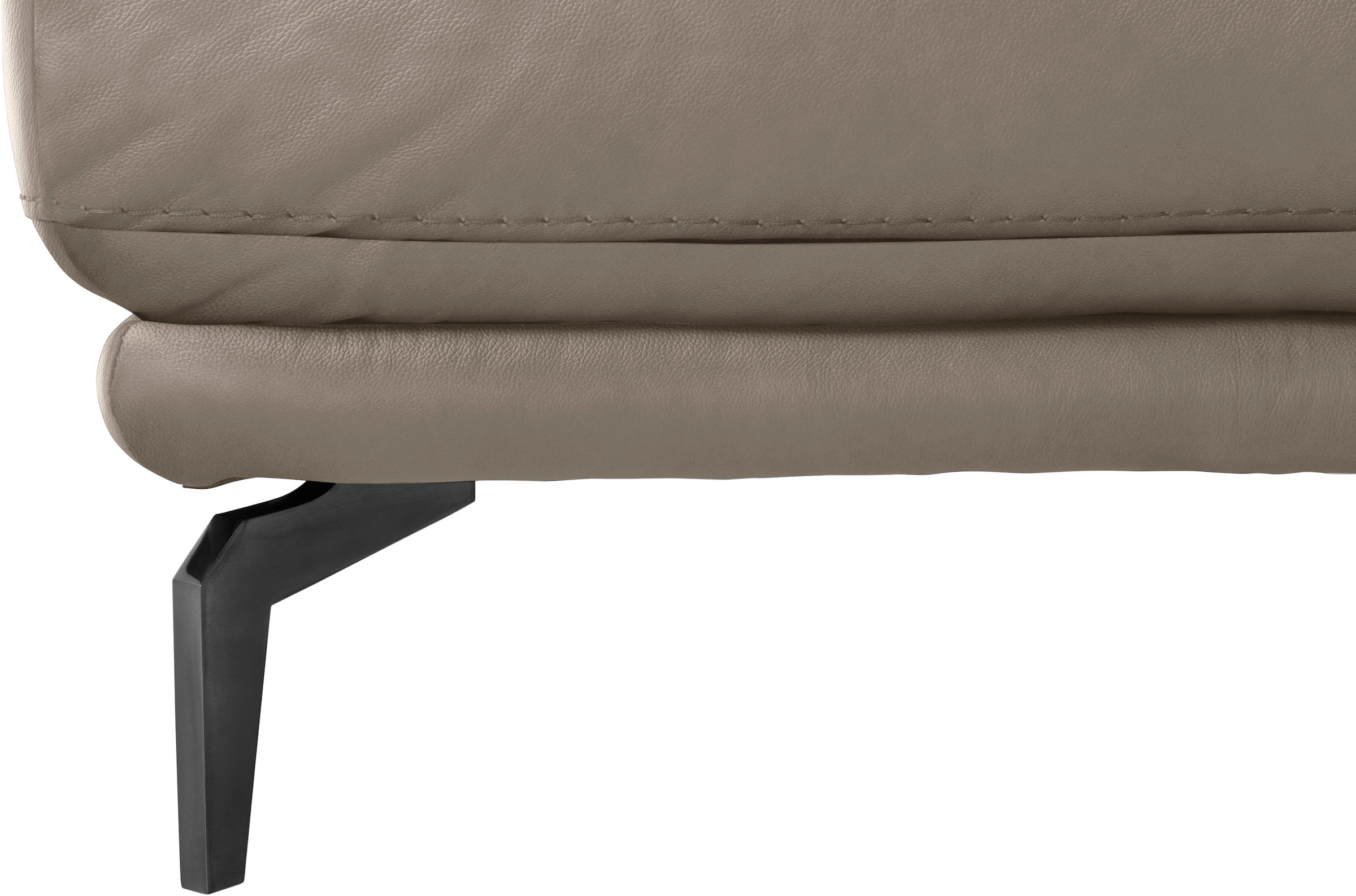 W.SCHILLIG Hocker »montanaa« mit Metallfüßen in Schwarz pulverbeschichtet, Breite 141 cm