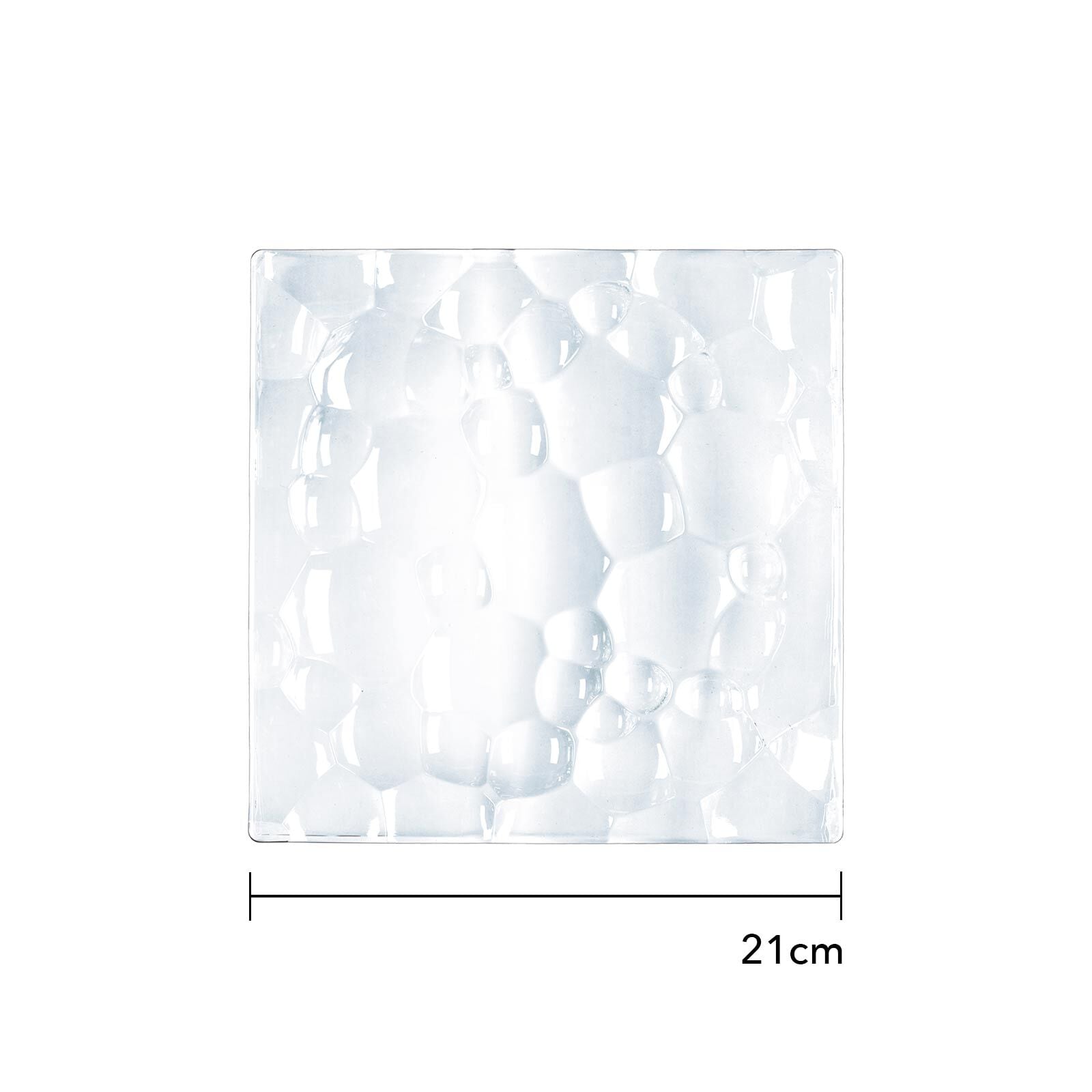Nachtmann Servierplatte »Platte quadratisch Sphere 21 x 21 cm 2er Set transparent«