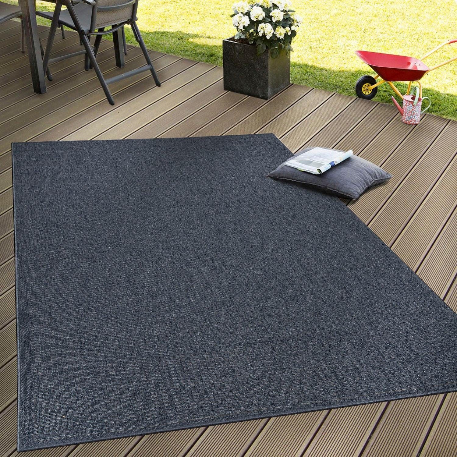 Outdoor mm Paco kaufen Teppich In- Höhe, 7 online rechteckig, geeignet, Home und 125«, Wohnzimmer »Timber
