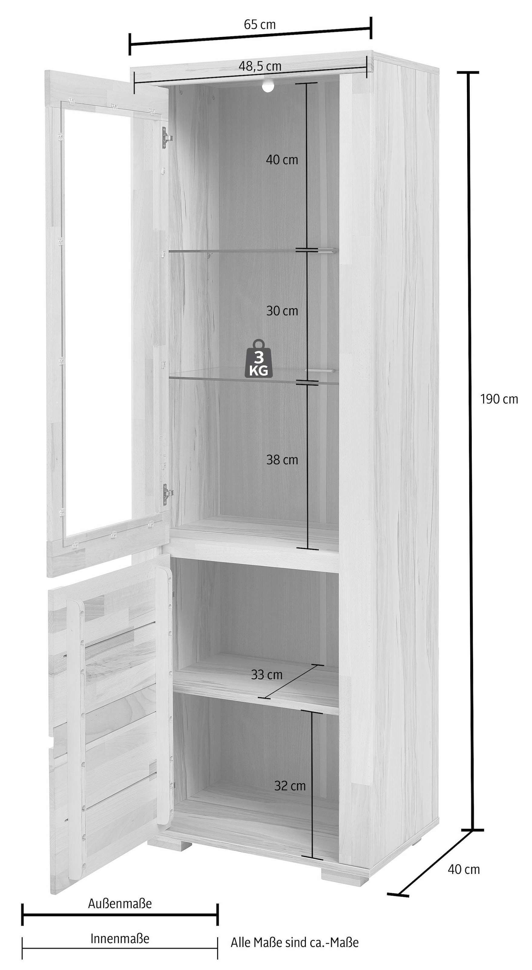 »Denis«, cm bequem Woltra 190 Höhe Vitrine bestellen