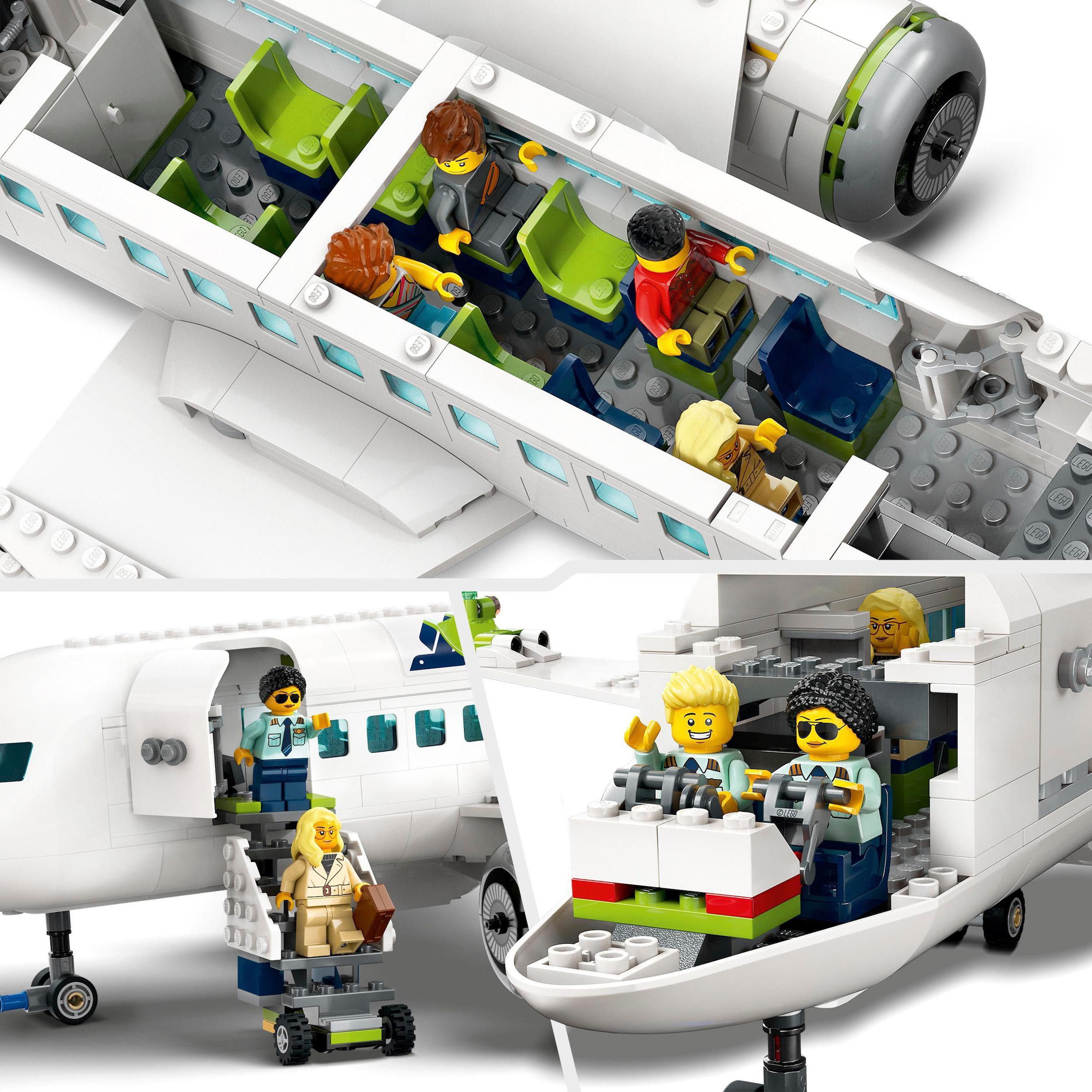 LEGO® Konstruktionsspielsteine »Passagierflugzeug (60367), LEGO® City«, (913 St.), Made in Europe