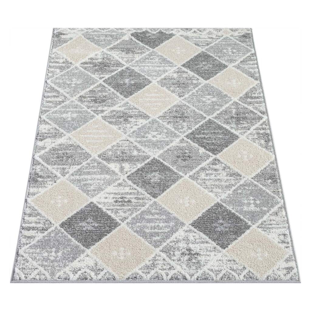 Carpet City Teppich »FLAIR179« rechteckig 11 mm Höhe Kurzflor-Teppich, Skandi-Stil, Wohnzimmer