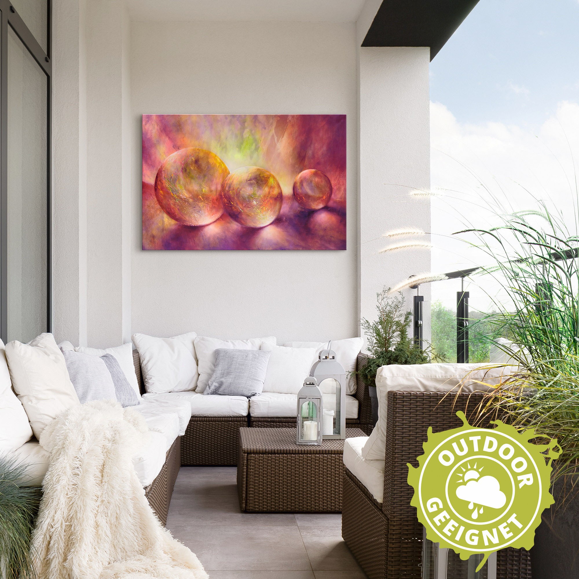Artland Wandbild »Purpures Licht«, Muster, (1 St.), als Alubild, Outdoorbild, Leinwandbild, Poster in verschied. Größen