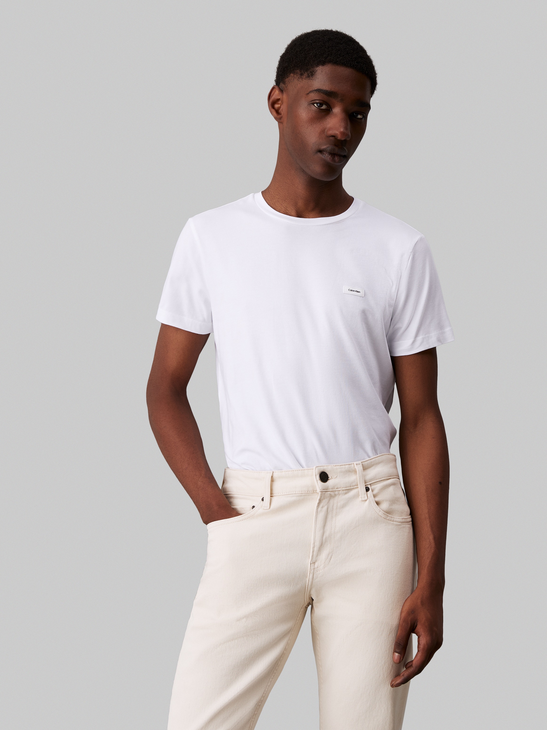 Calvin Klein T-Shirt »STRETCH SLIM FIT T-SHIRT«, mit Rundhalsausschnitt