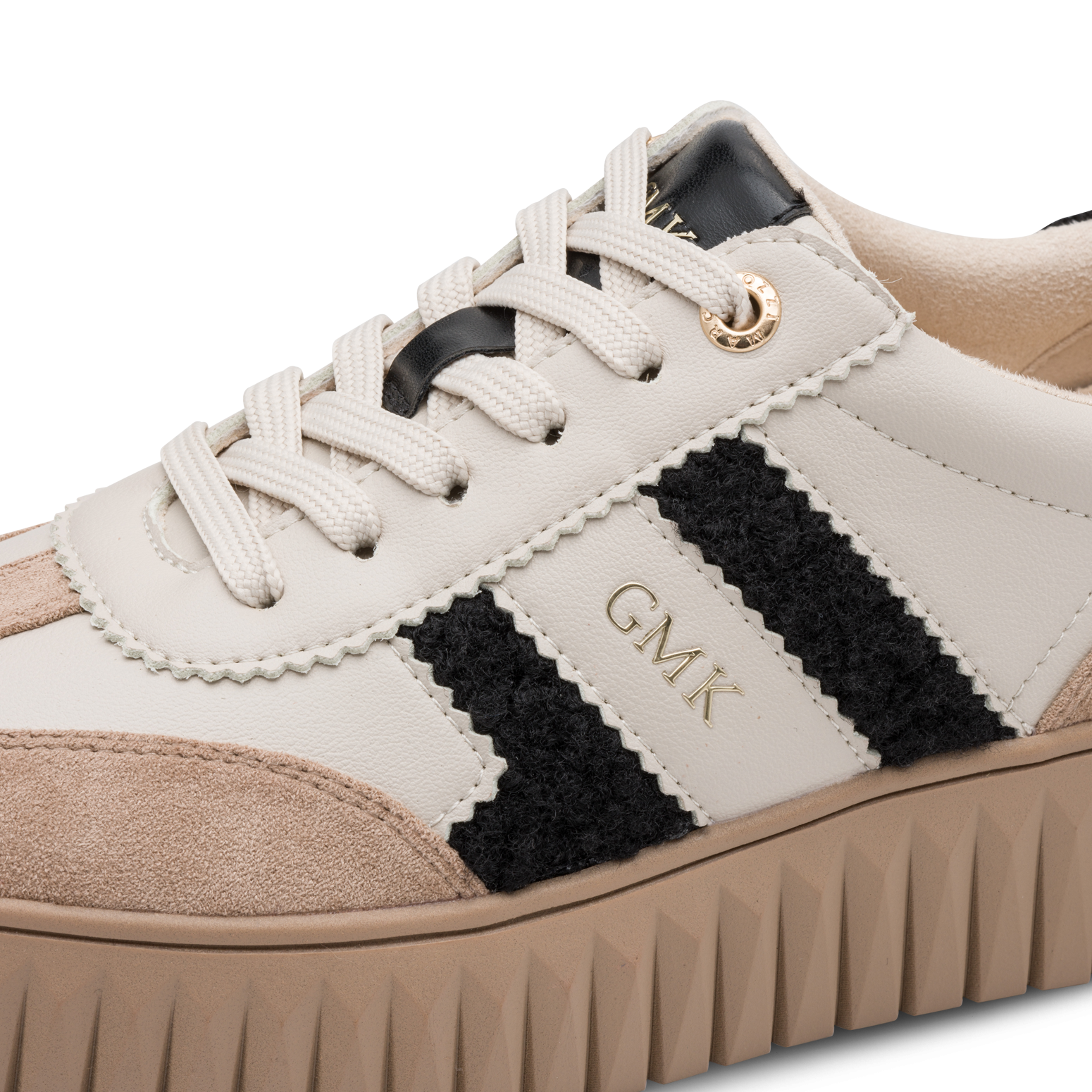 MARCO TOZZI by GMK Plateausneaker  Freizeitschuh, Halbschuh, Schnürer im Retro-Look und Eye-Catcher Sohle