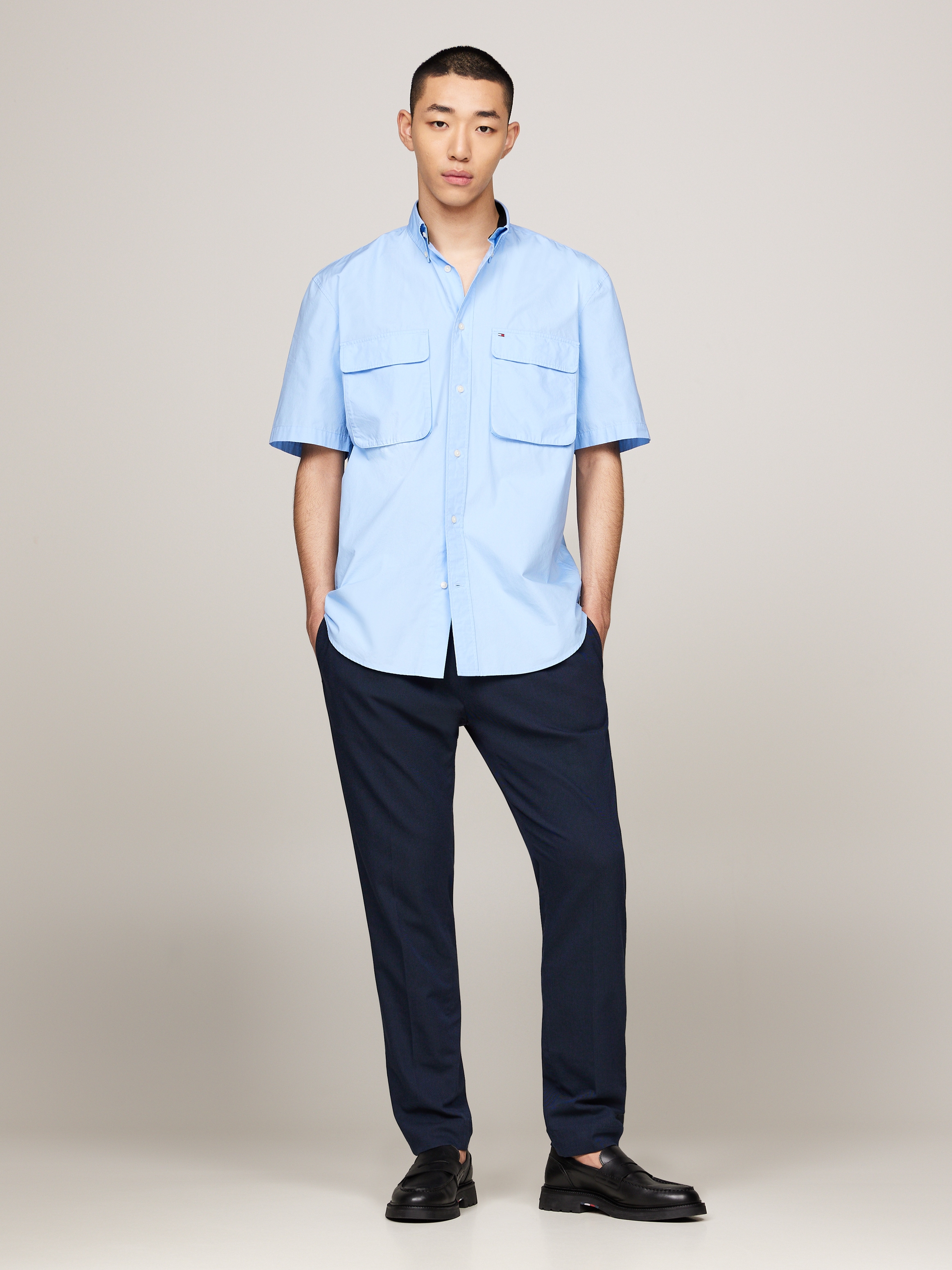 Tommy Hilfiger Kurzarmhemd »WCC POPLIN TWO POCKET SHIRT S/S«
