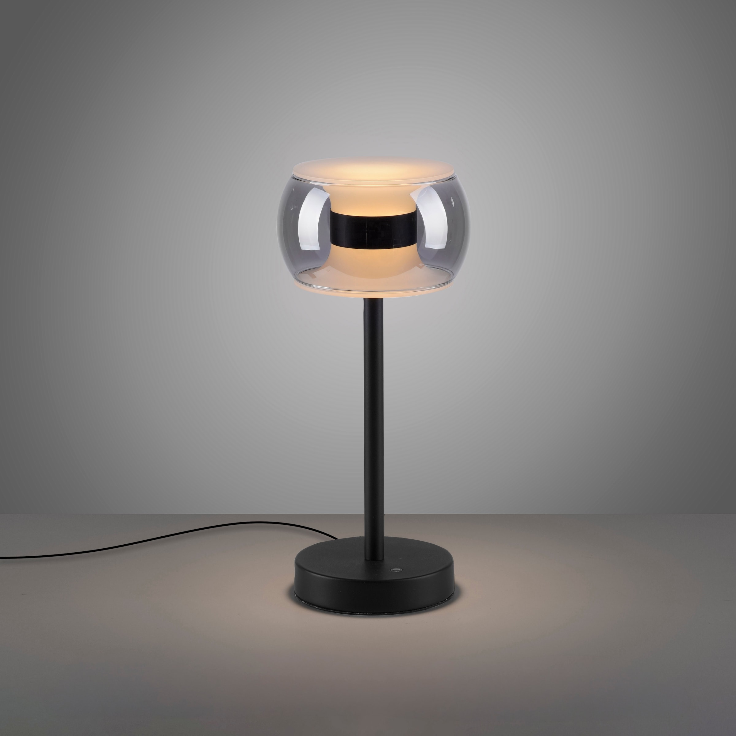 Paul Neuhaus LED Tischleuchte »FUMEA« LED-Board 1 Stk. warmweiß - kaltweiß CCT(2200-5000K), dimmbar über Touchdimmer, Smokey-Glas, Memoryfunktion