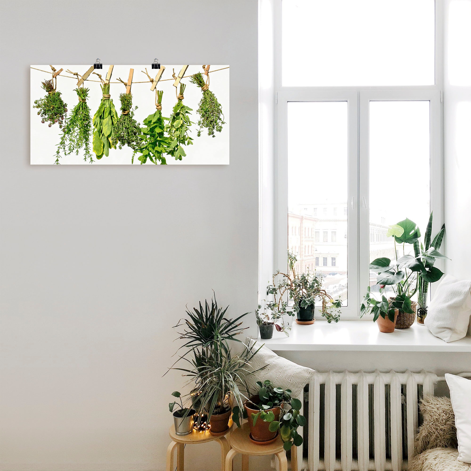Artland Wandbild »Kräuter«, Pflanzen, (1 St.), als Alubild, Outdoorbild, Leinwandbild, Poster, Wandaufkleber