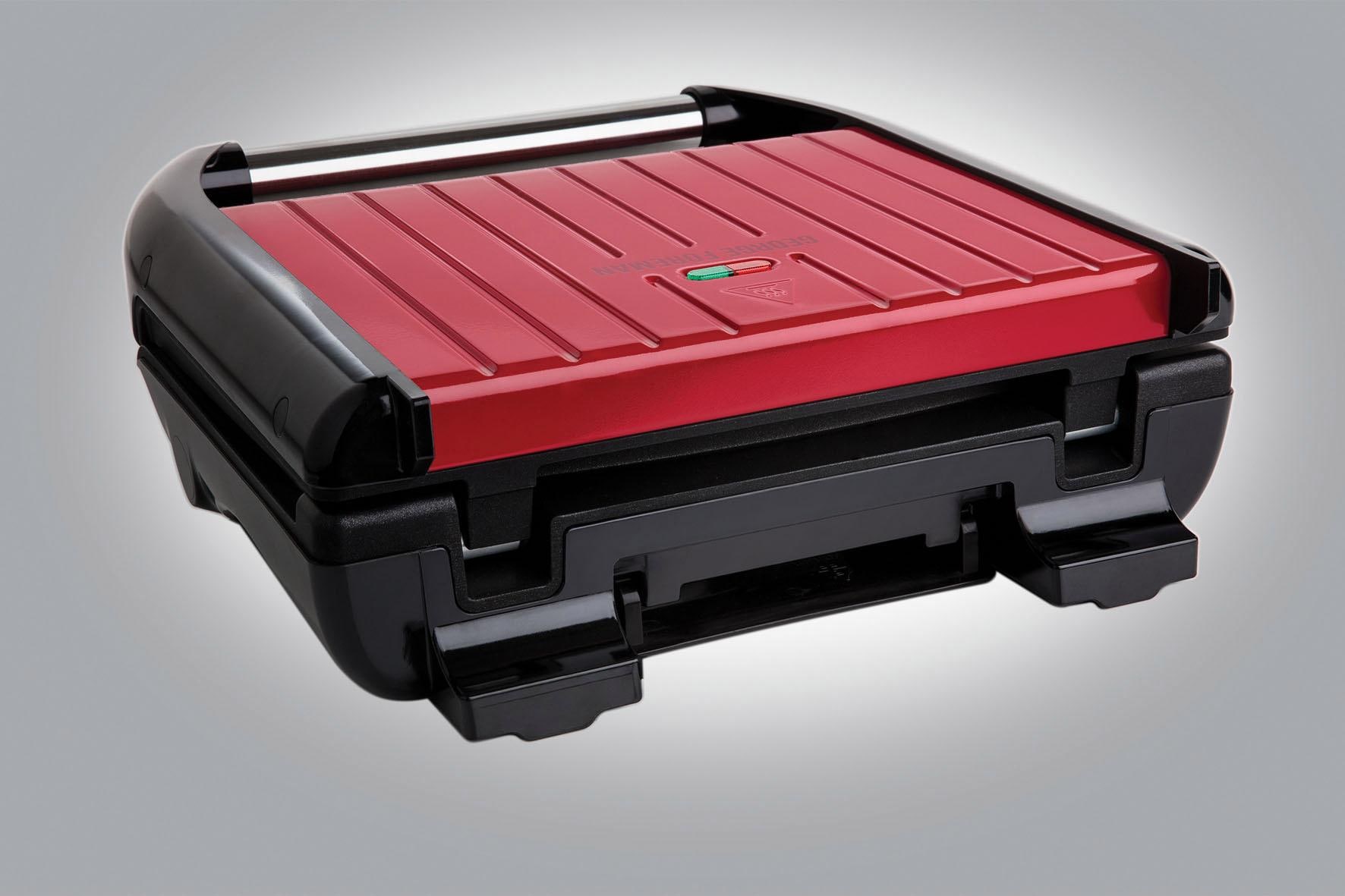 George Foreman Kontaktgrill »Steel Familiy Fitnessgrill Rot 25040-56«, 1650 W