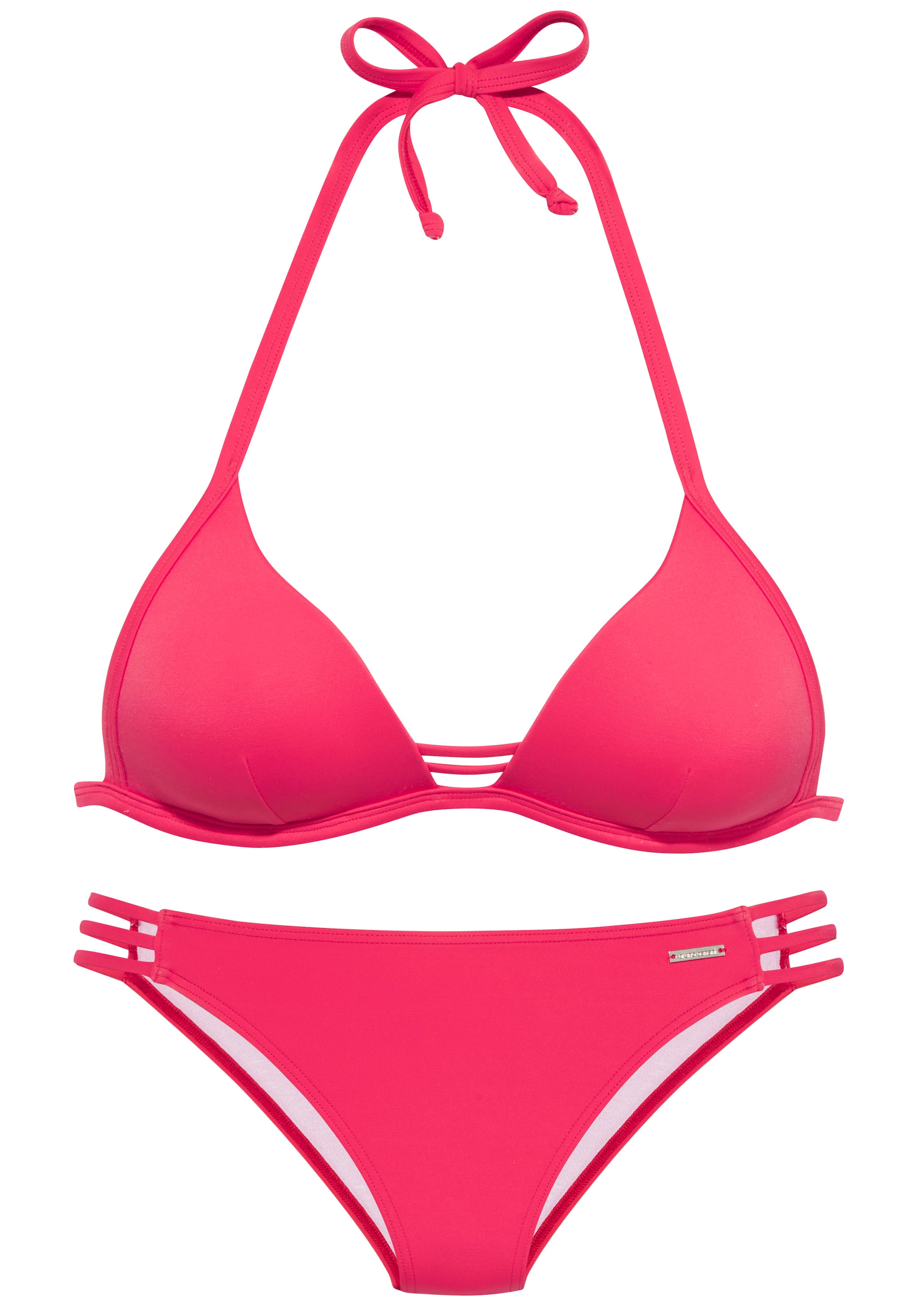 Bruno Banani Triangel-Bikini, mit Zierbändern