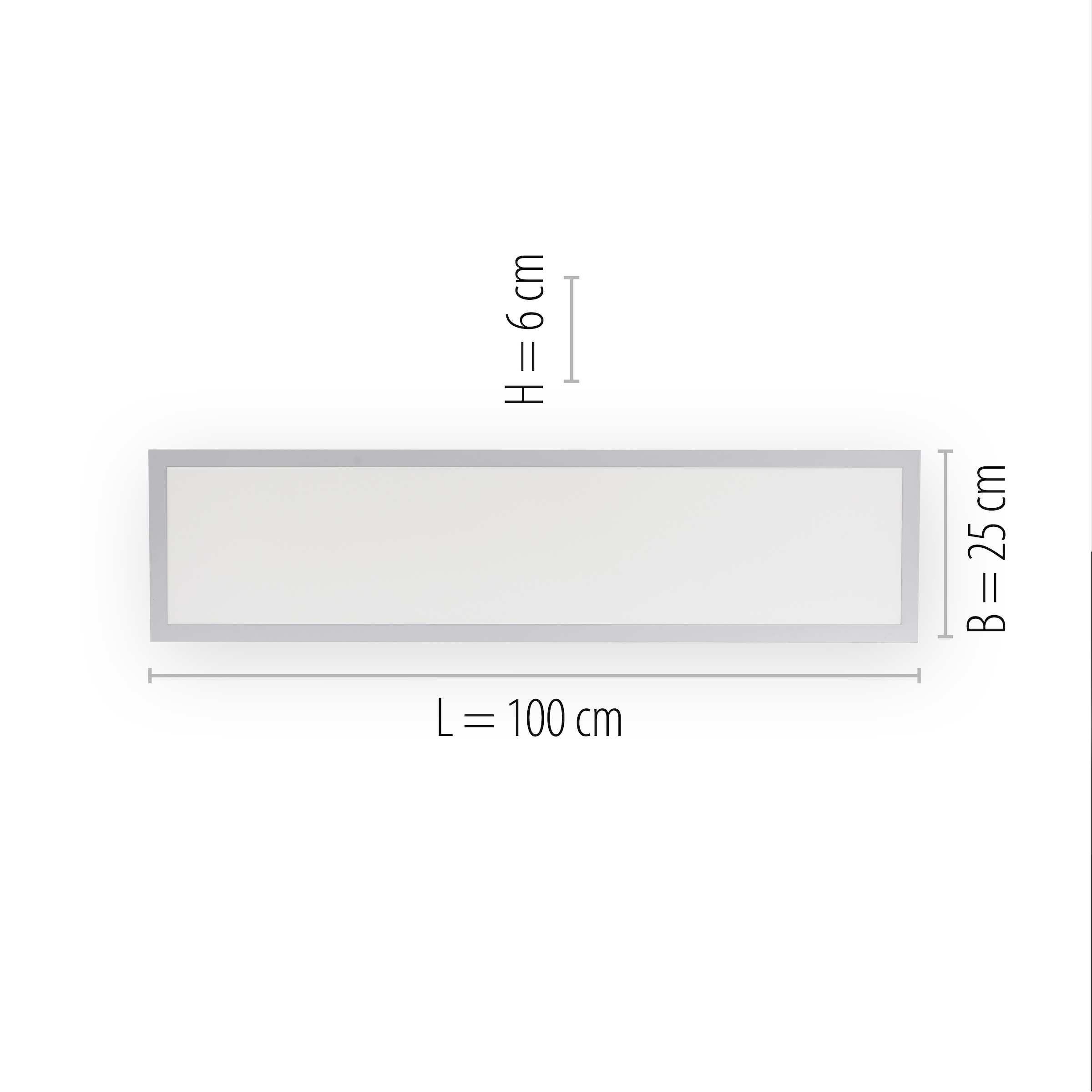 online LED mit Direkt Serienschalter Deckenleuchte 2 XXL Garantie Leuchten | »FLAT«, flammig-flammig, kaufen Jahren 3