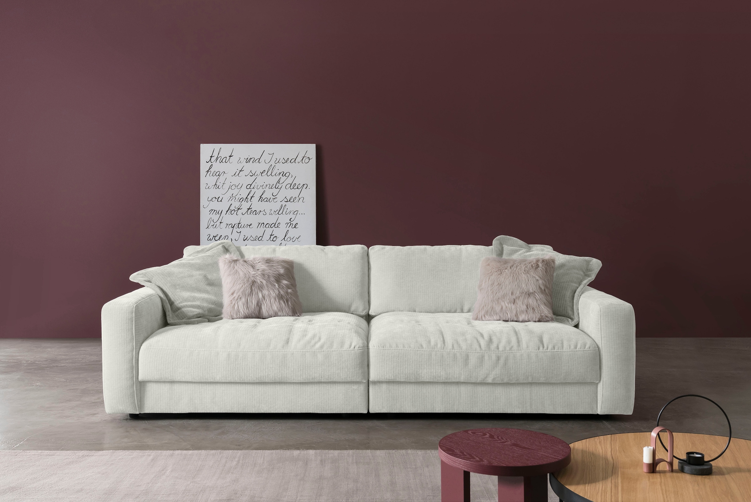 Big-Sofa »Be Comfy«, legerer Sitzkomfort, wahlweise mit manueller Sitztiefenverstellung