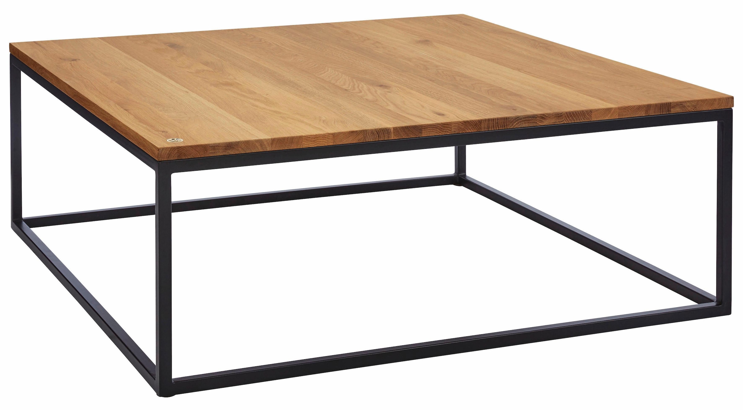 Home affaire Couchtisch »Voorst«, aus massiver Eiche und Metallgestell