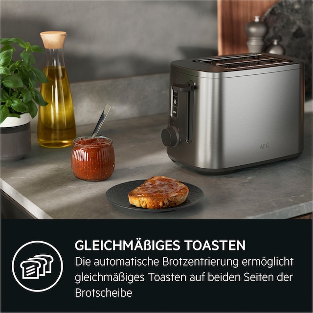 AEG Toaster »T5-1-4ST«, 2 Schlitze, für 2 Scheiben, 800 W mit 3 Jahren XXL  Garantie