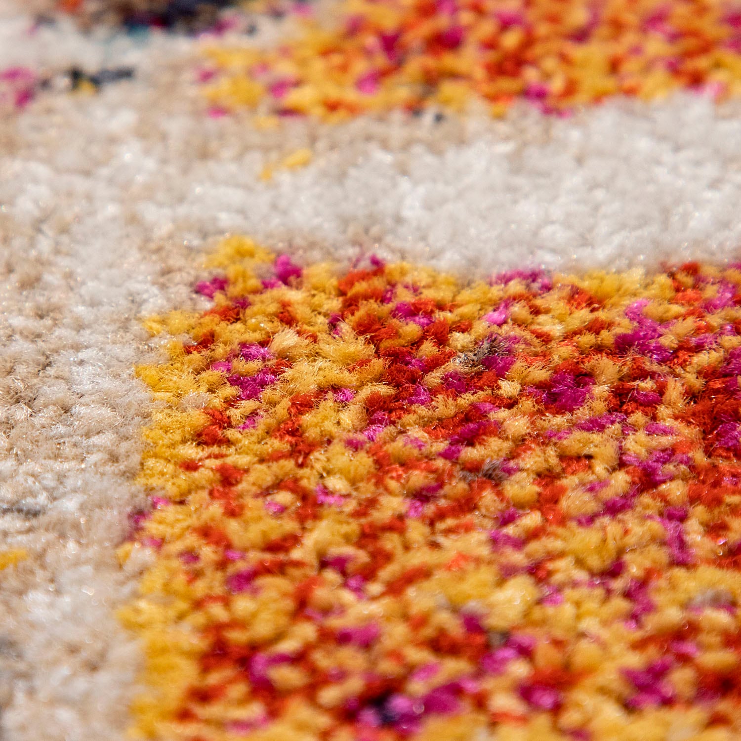 Paco Home Teppich »Jazz 710« rechteckig 13 mm Höhe Kurzflor, modernes buntes Design und Used-Look