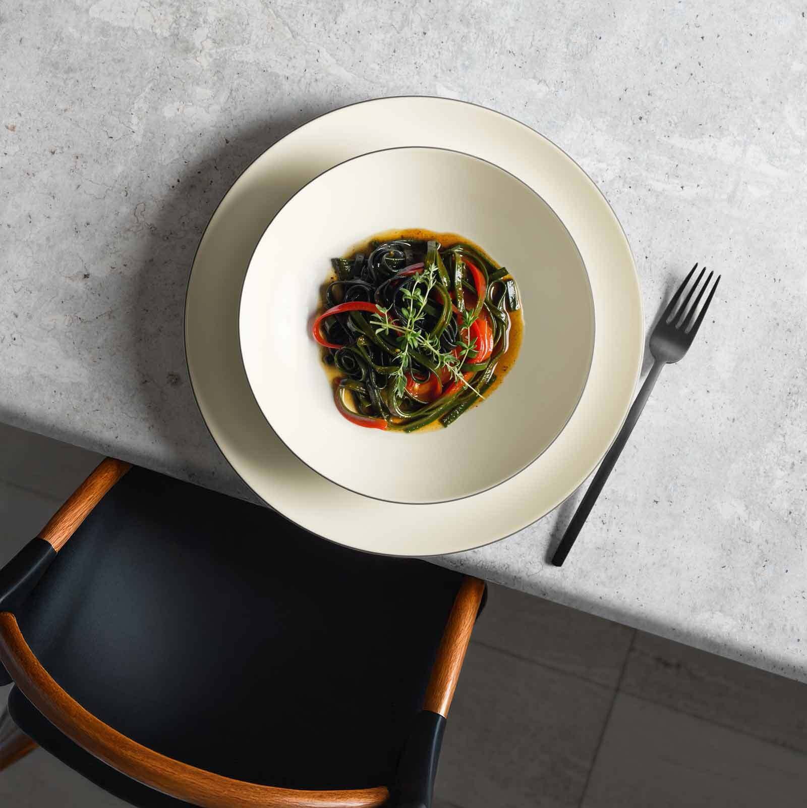 Seltmann Weiden Speiseteller »Speiseteller Savona Fine Diamond ø 27,7 cm 6er Set creme« Spülmaschinenfest, Mikrowellensicher, Ofenfest