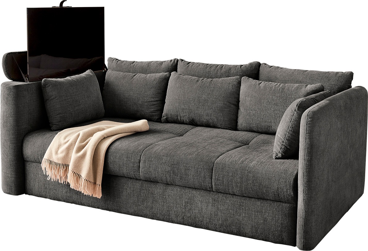 Jockenhöfer Gruppe Big-Sofa »Streamer«, versenkbarer TV-Lift inkl. Fernbedienung, rechts oder links montierbar
