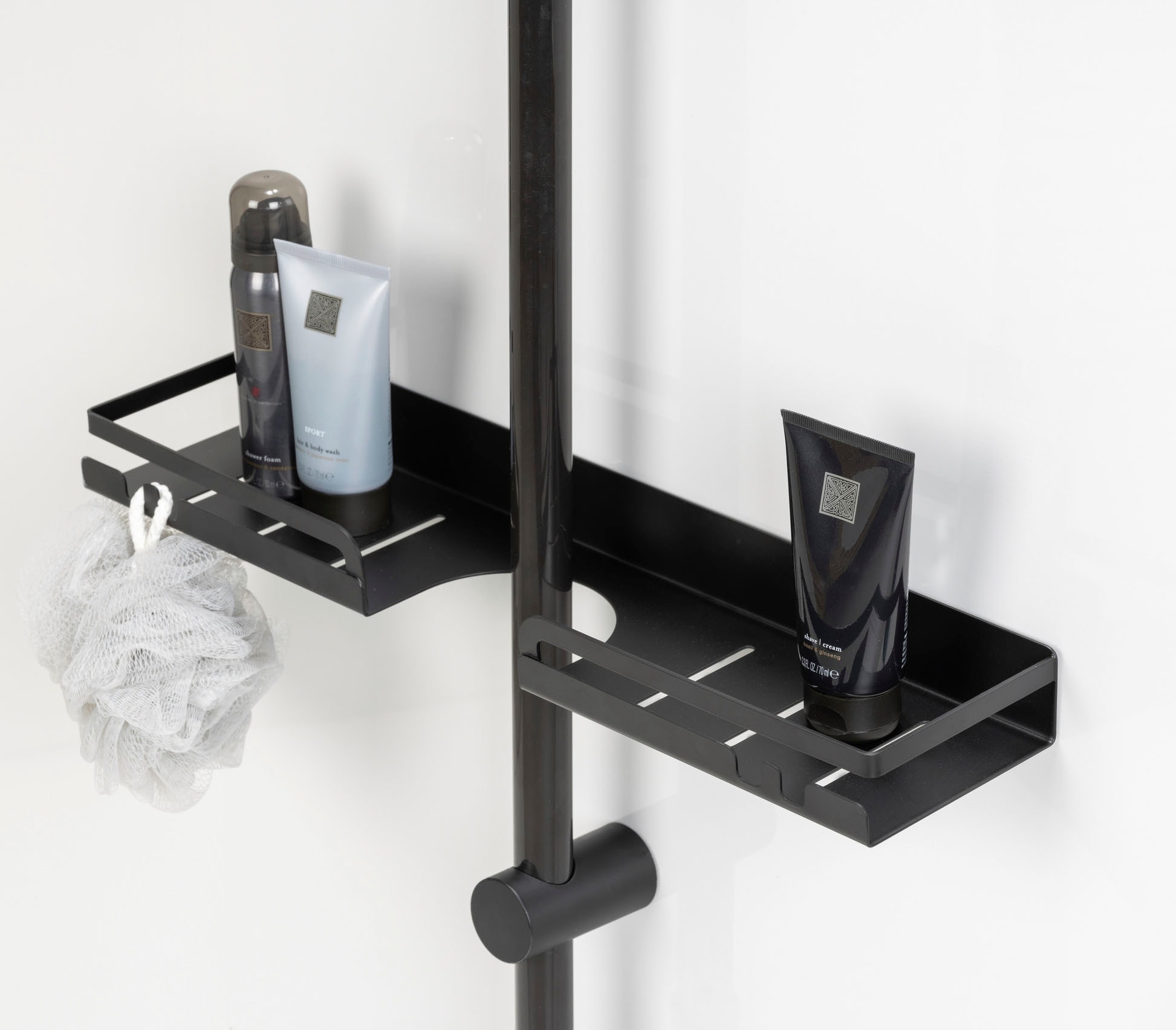 WENKO Duschablage »Turbo-Loc® Duschstangencaddy Altarella L«, Befestigen ohne Bohren