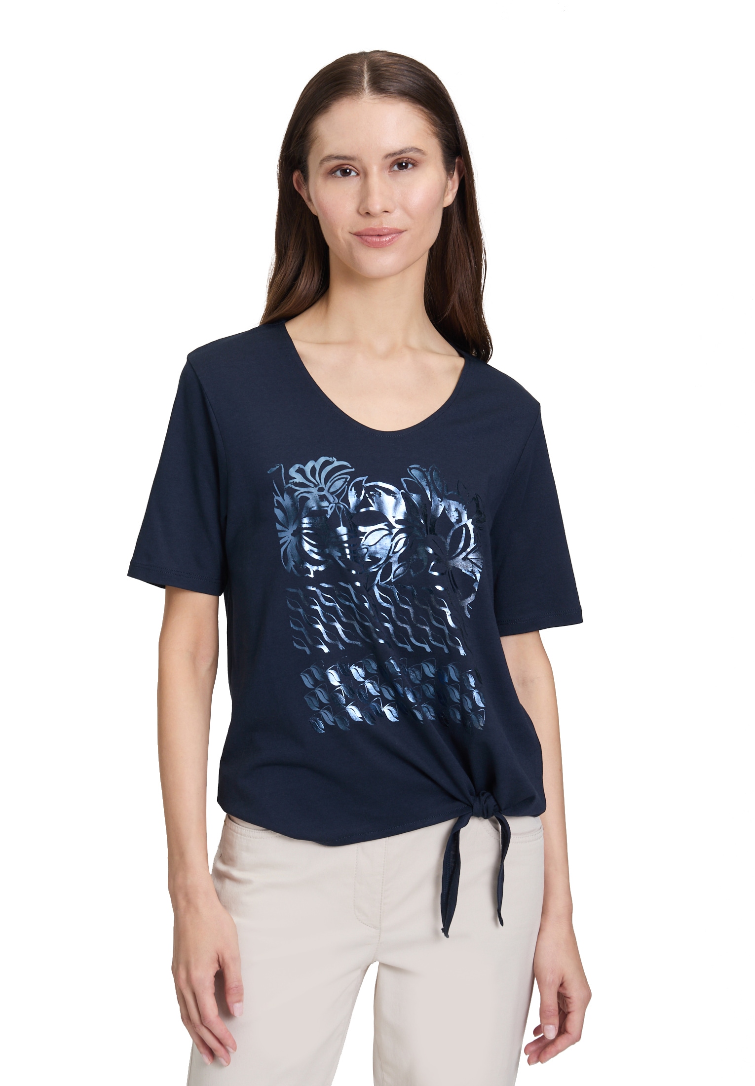 Betty Barclay Langarmshirt »Basic Shirt mit Schleifenknoten«