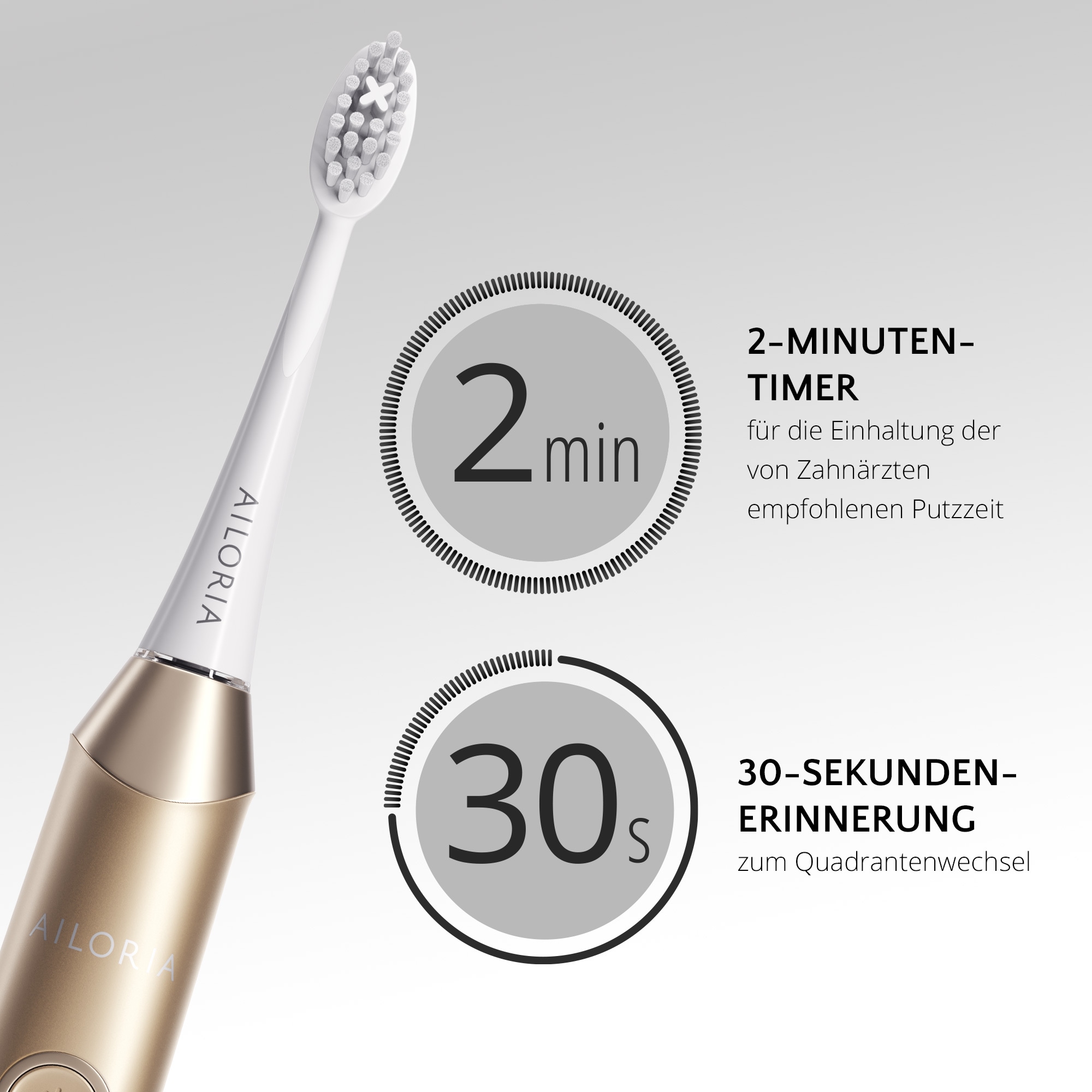 AILORIA Schallzahnbürste »USB-Schallzahnbürste Limited Edition SHINE BRIGHT«