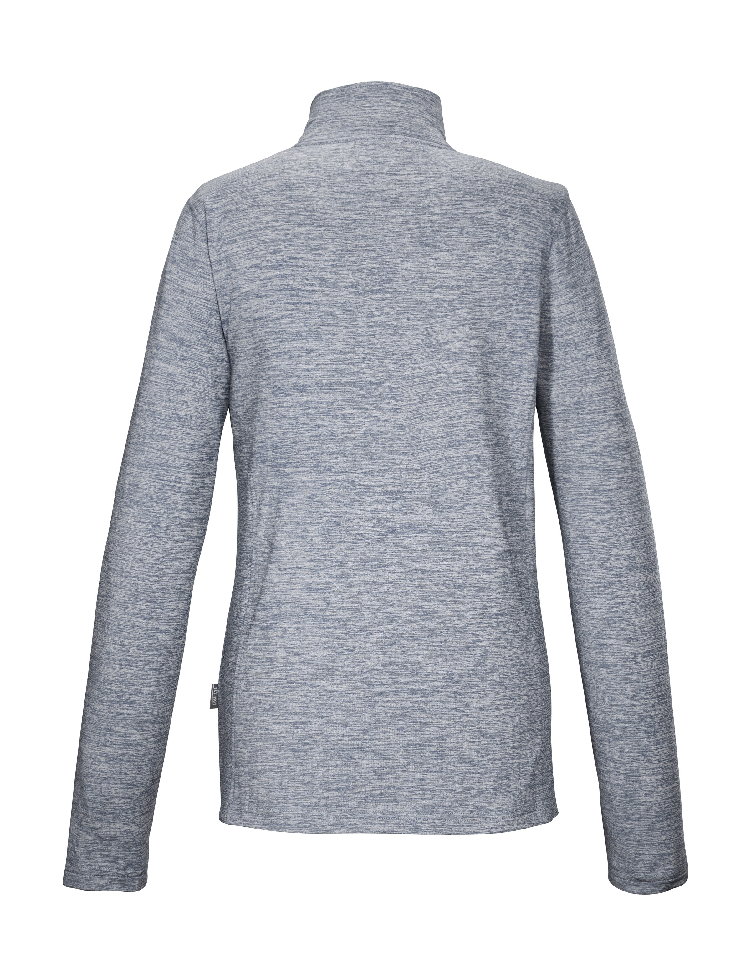 Killtec Langarmshirt »KSW 121 WMN FLX SHRT« Melange Funktionsshirt mit Stehkragen, Reißverschluss und Kinnschutz