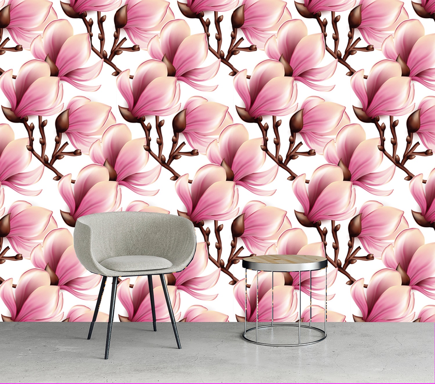 queence Vinyltapete »Bill«, bedruckt-Motiv-botanisch-floral-gemustert-natürlich, 90x250cm, selbstklebend, kinderleichte Anbringung, Sticker
