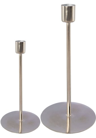 Kerzenhalter »Stabkerzenhalter Freya«, (Set, 2 St.), aus Metall, im minimalistischen Stil
