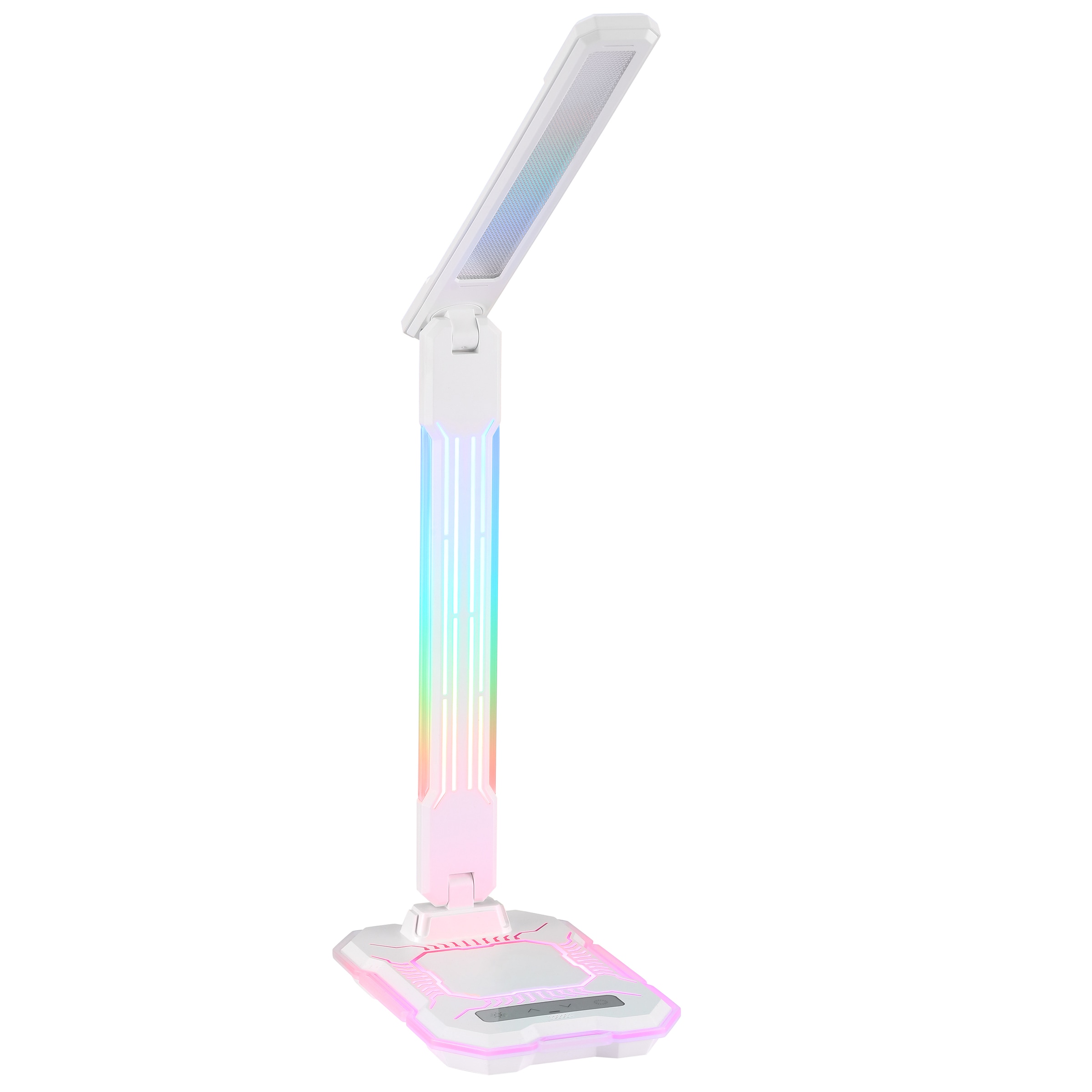 Brilliant LED Schreibtischlampe »Cyberglow« LED-Modul 1 Stk. warmweiß - kaltweiß 720 lm, 3000-5000K, RGB, Wireless Charging, 31x18 cm
