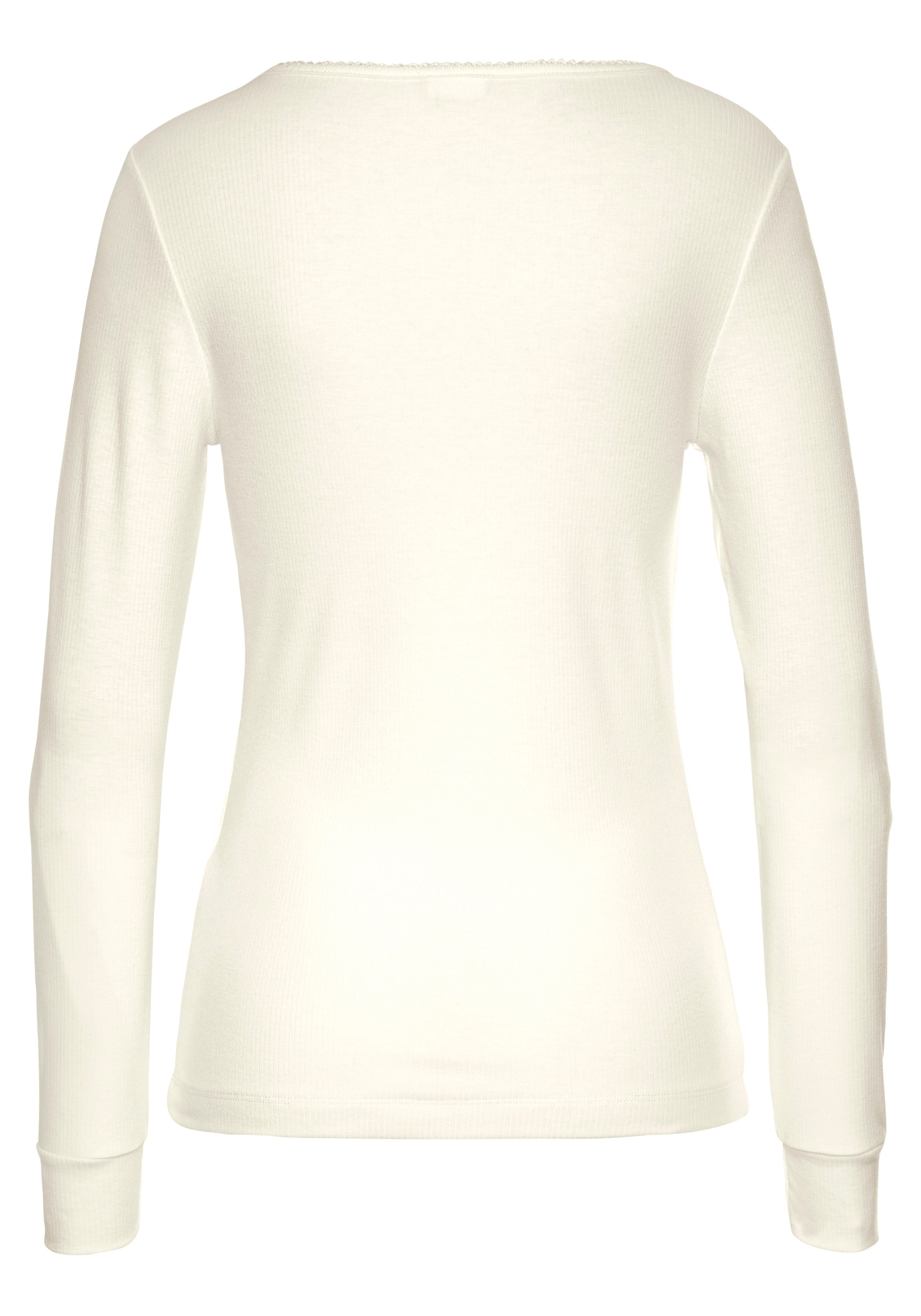 LASCANA Pyjamaoberteil aus Rippstrick