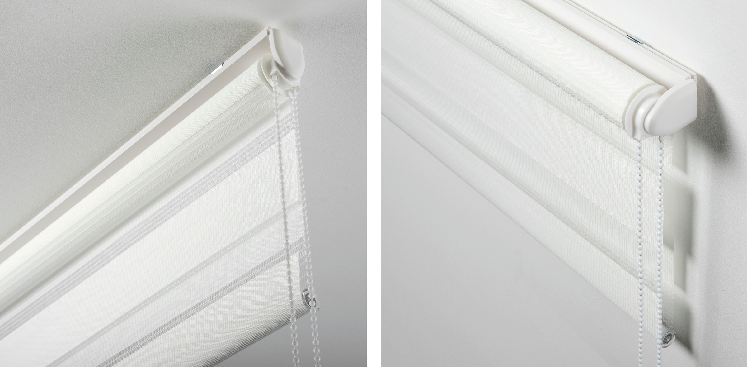 my home Seitenzugrollo »Duo Klemmrollo Easyfix«, Lichtschutz, Sichtschutz, ohne Bohren, freihängend, halbtransparent, vormontiert auf Montageschiene