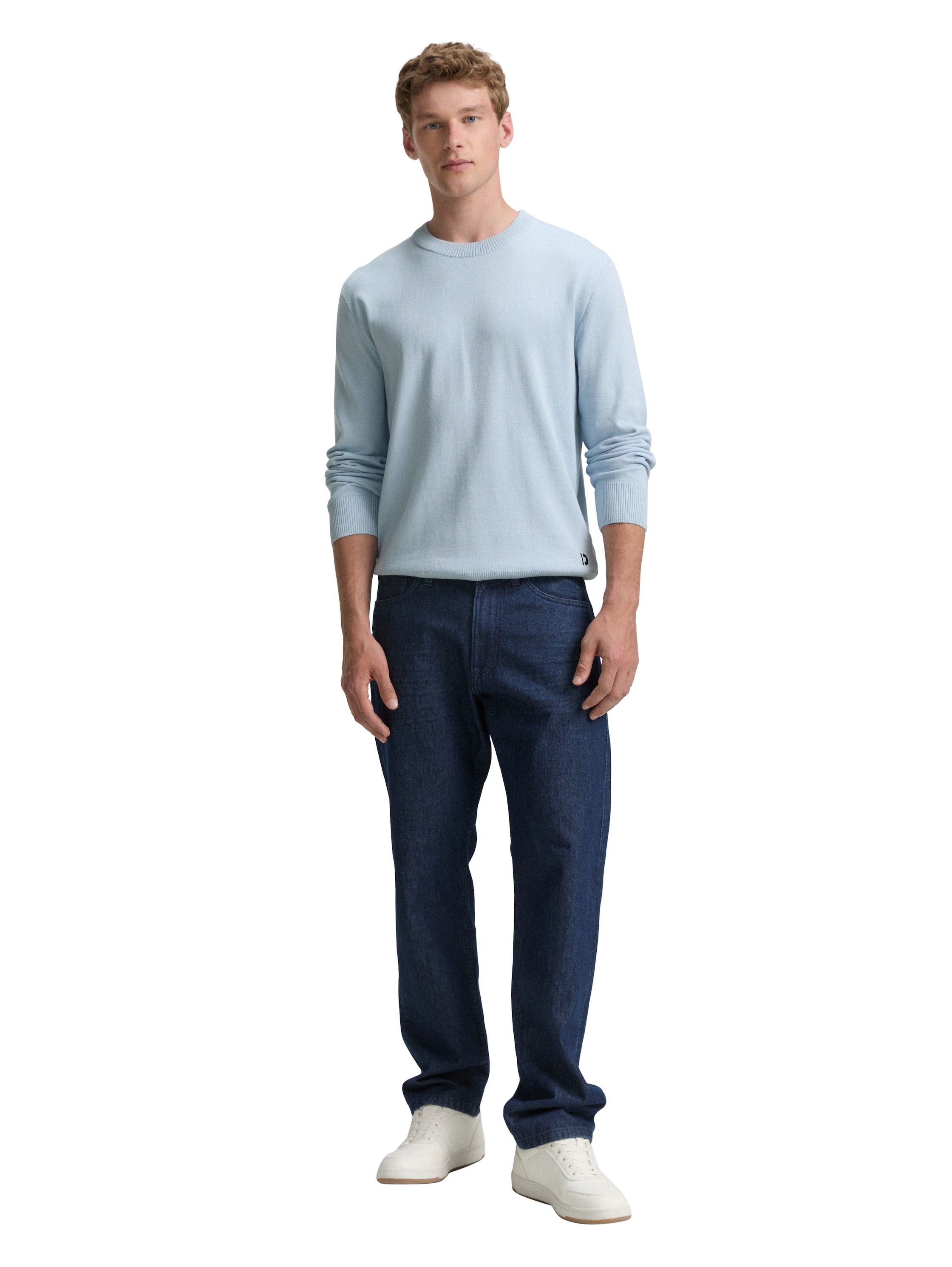 TOM TAILOR Denim Strickpullover in melierter Optik
