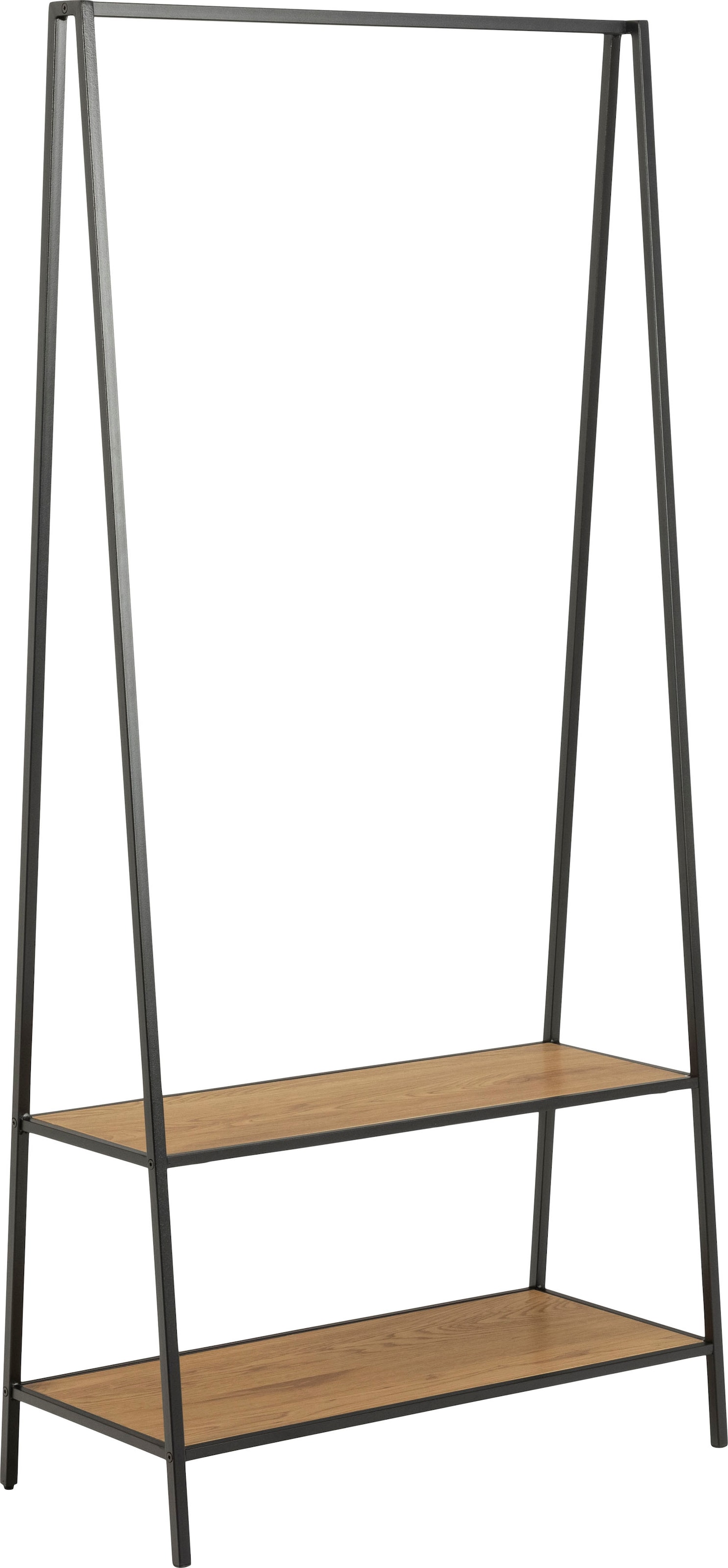 ACTONA GROUP Garderobenständer, (1 St., 1), Metallgestell im modernen Industrielook, 2 Einlegeböden, Breite 77 cm
