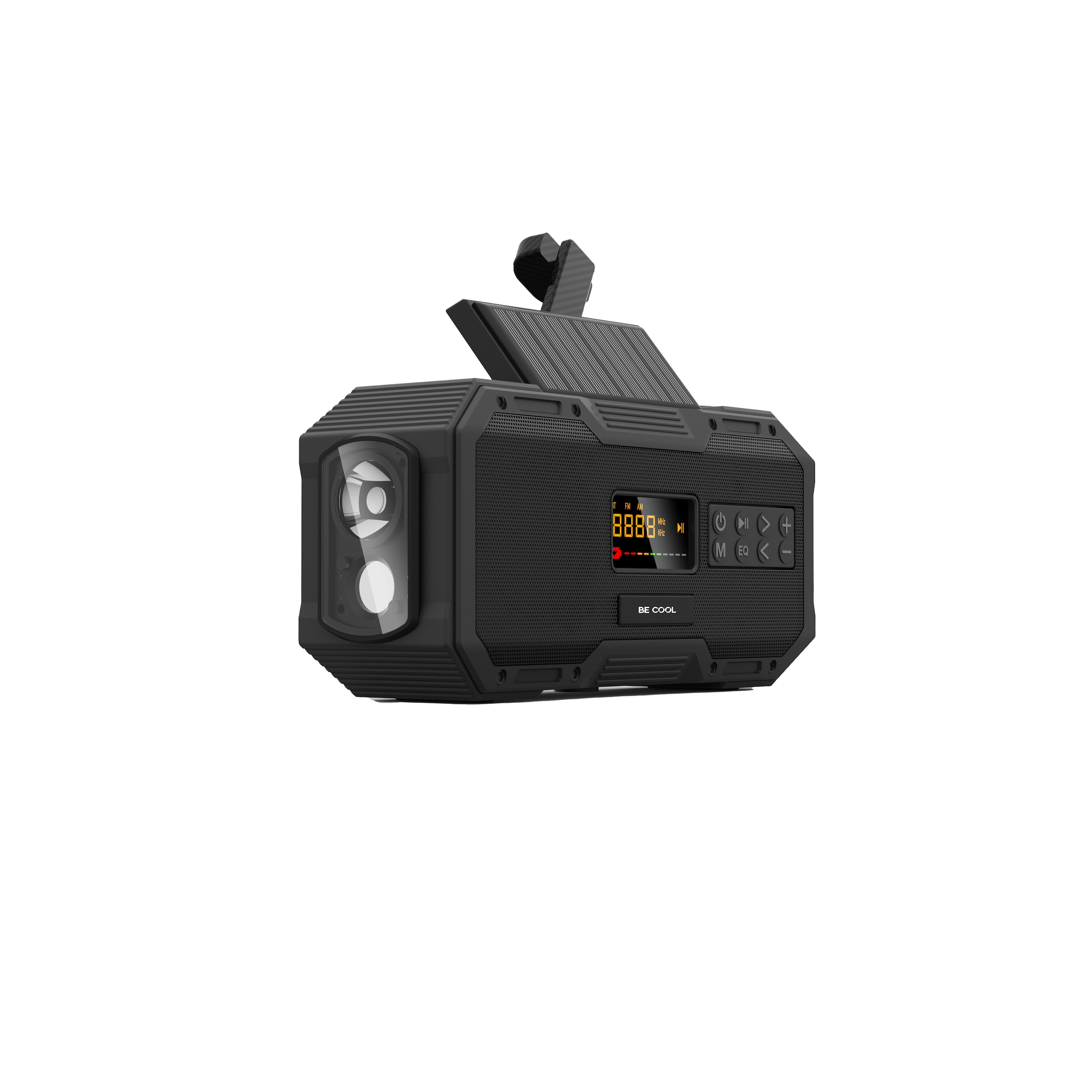 be cool Notfallradio »BE COOL KR587BR«, (Bluetooth), Notfallradio mit Temperaturanzeige